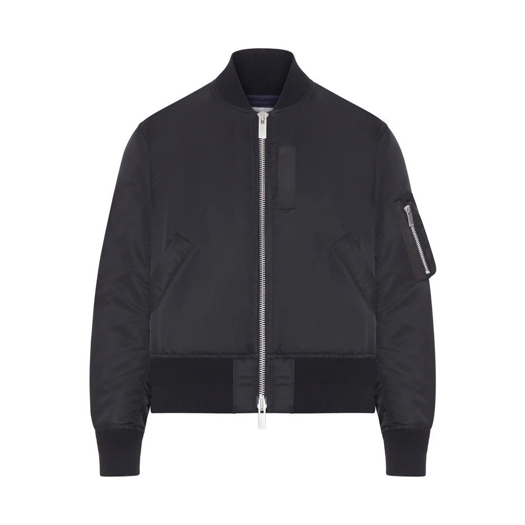 SACAI Black Nylon Bomber Jacket New & Authentic (Women's siz