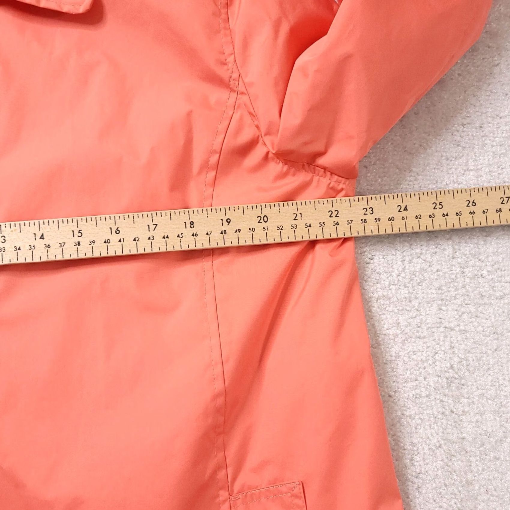 Vintage Totes Womens Orange Long Sleeves Pockets Button Up Rain Coat Large Coat Mens? Size L / US 10 / IT 46 - 3 Thumbnail