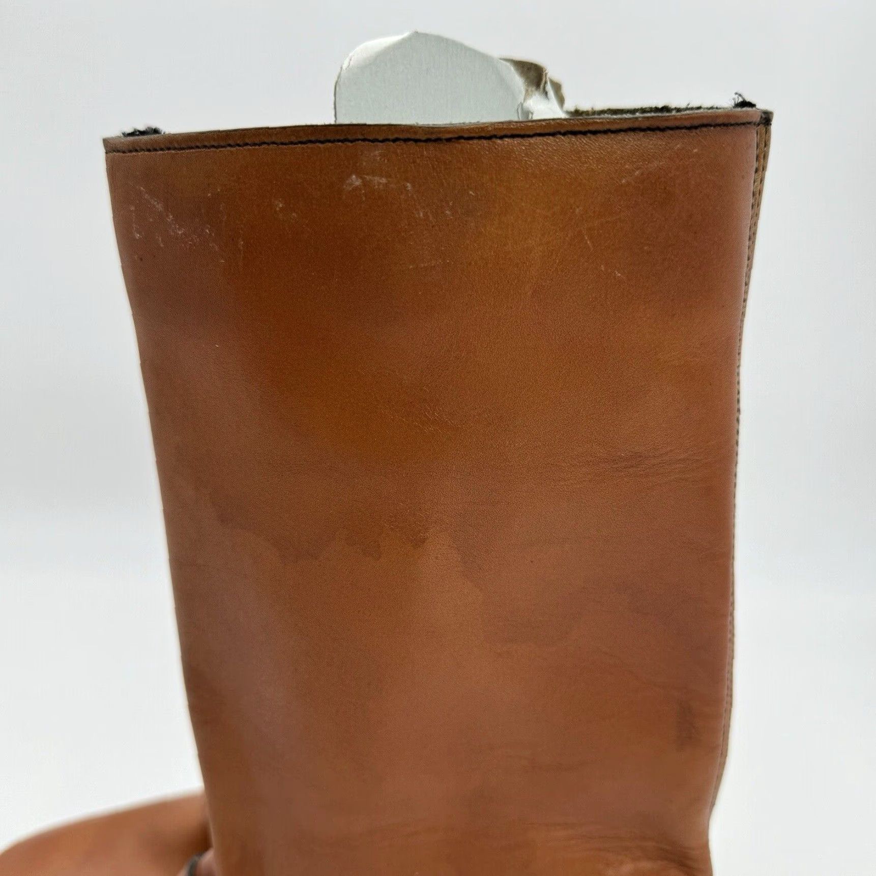 Vintage VINTAGE Thom McAn 70s Western Boots Size 7.5 Brown Leather Mid-Calf Buckle D Women Size US 8 / IT 38 - 4 Thumbnail
