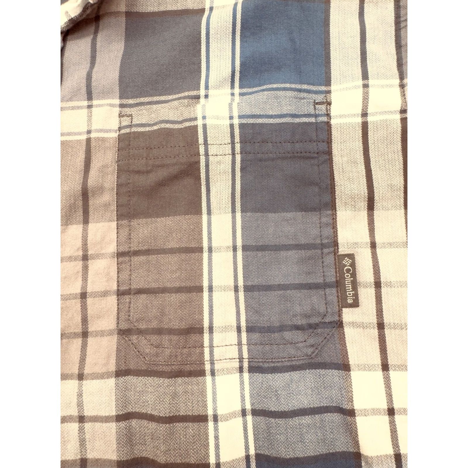 Vintage Columbia Long Sleeve Button-Up Mens Large Gray Plaid Shirt Regular Fit Size US L / EU 52-54 / 3 - 3 Thumbnail