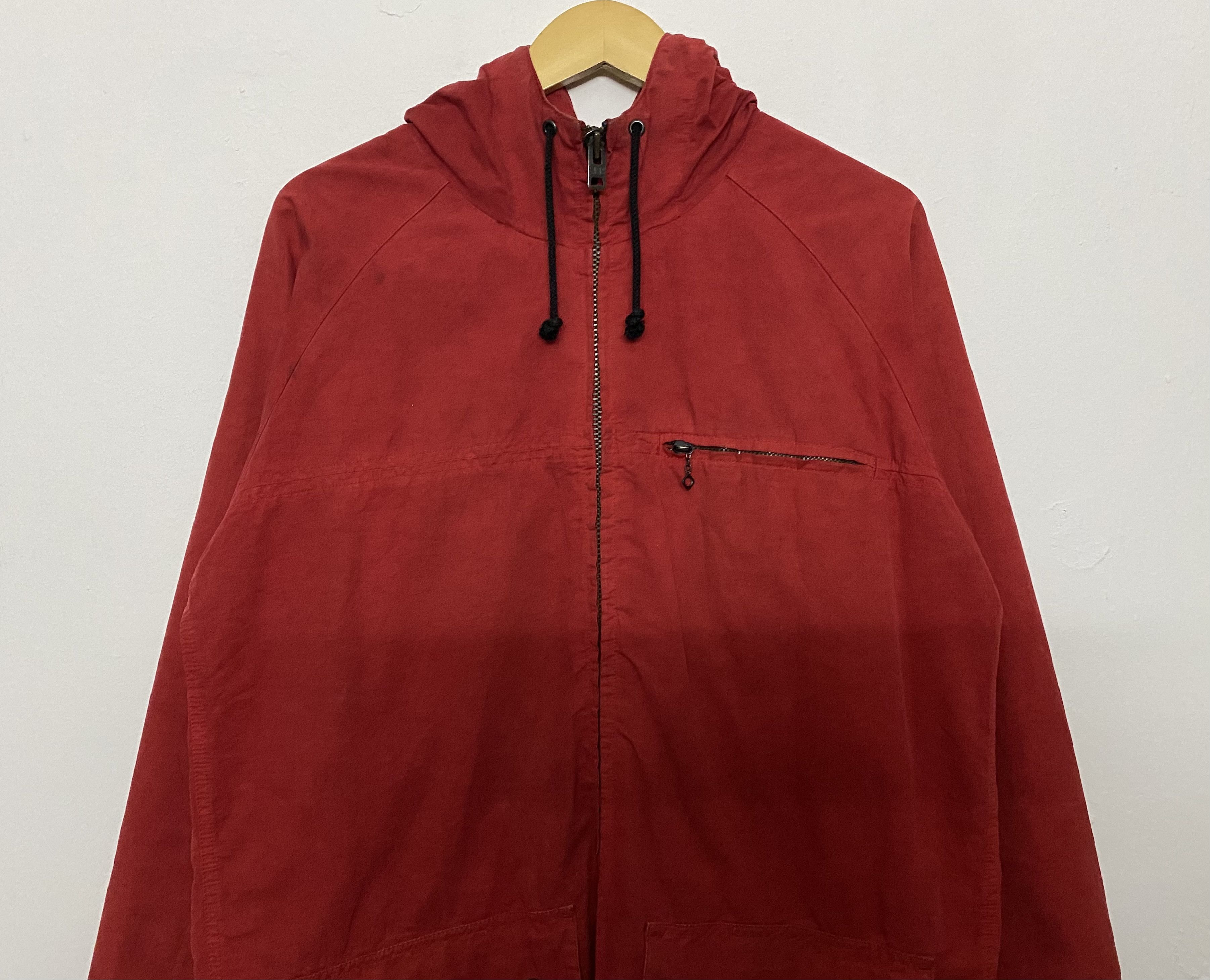 Hiroshi Kato Vintage KATO’ Red Hooded Canvas Jacket Parka Workwear Style Size US M / EU 48-50 / 2 - 5 Thumbnail