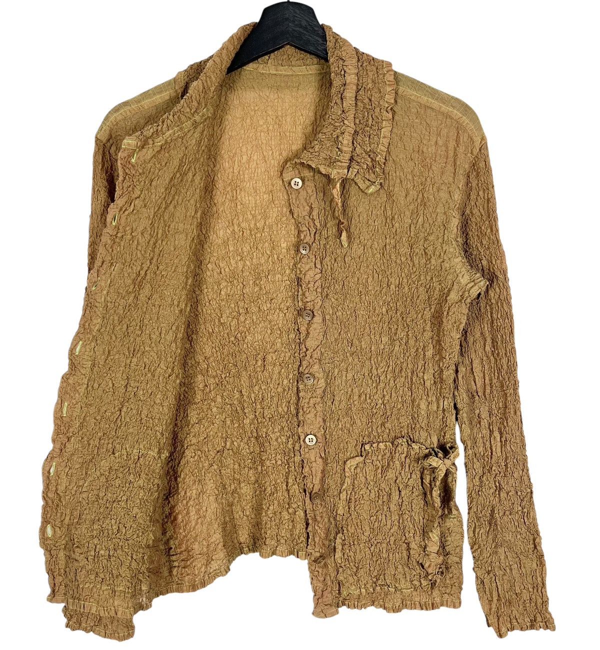 Designer × Issey Miyake × Japanese Brand Issey Miyake Me Button Up Stretchable Blouse Shirt Size S / US 4 / IT 40 - 5 Thumbnail