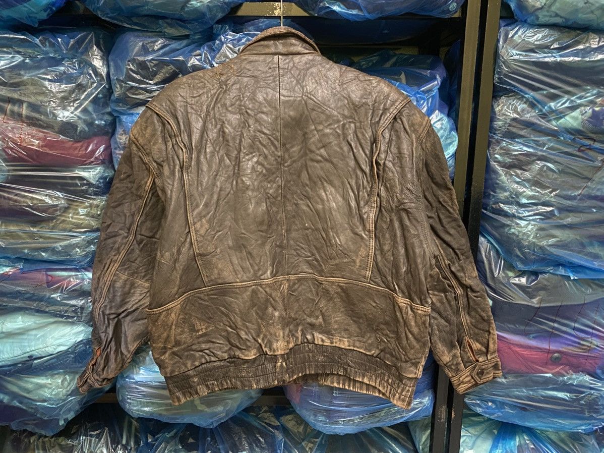Other Vintage J.C. Corporation Multi-Pocket Leather Bomber Jacket Size US M / EU 48-50 / 2 - 9 Thumbnail