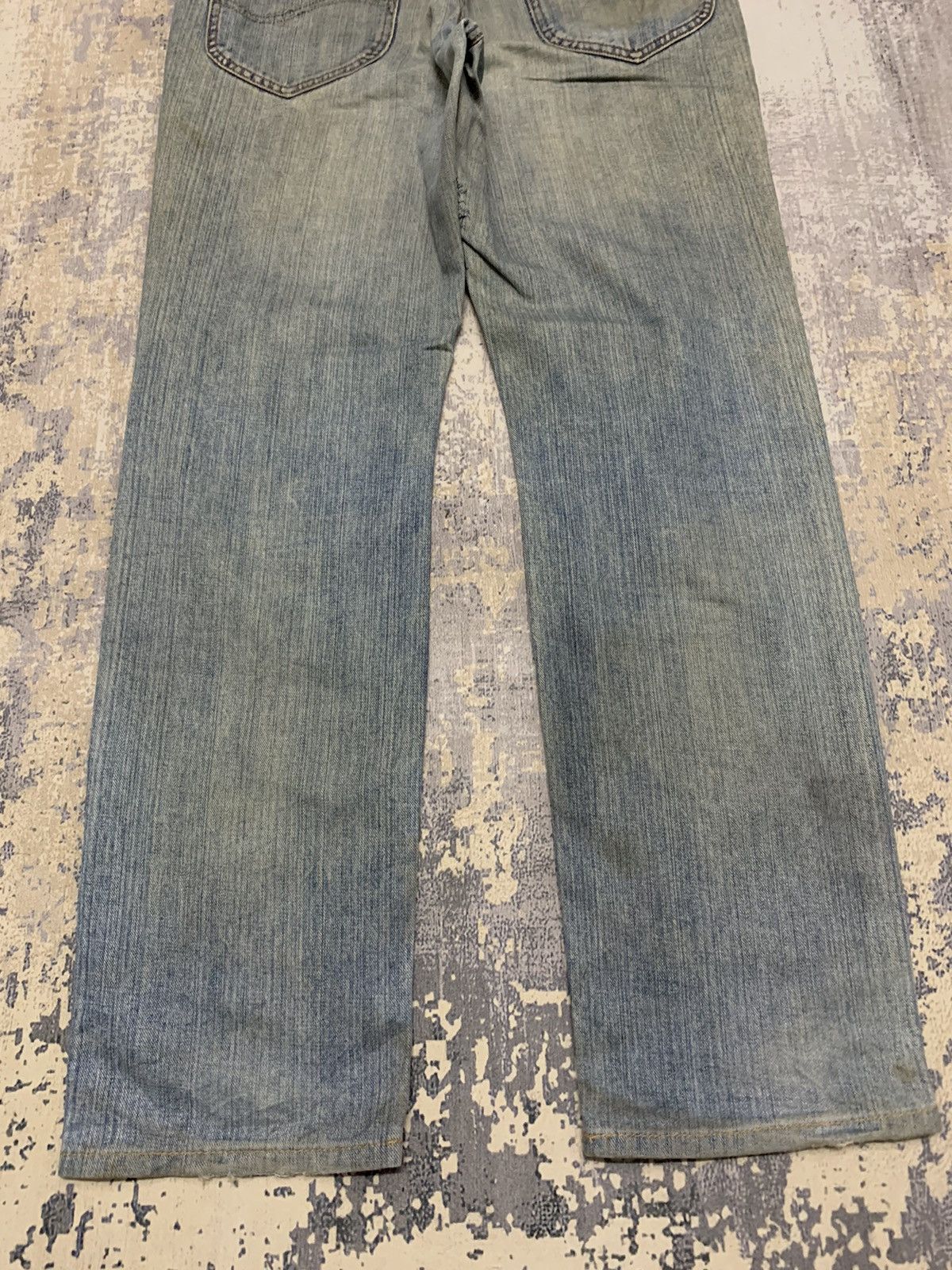 Lee Rusty LEE Distressed Denim Mud Wash Jean 33x31 Size US 33 - 14 Thumbnail