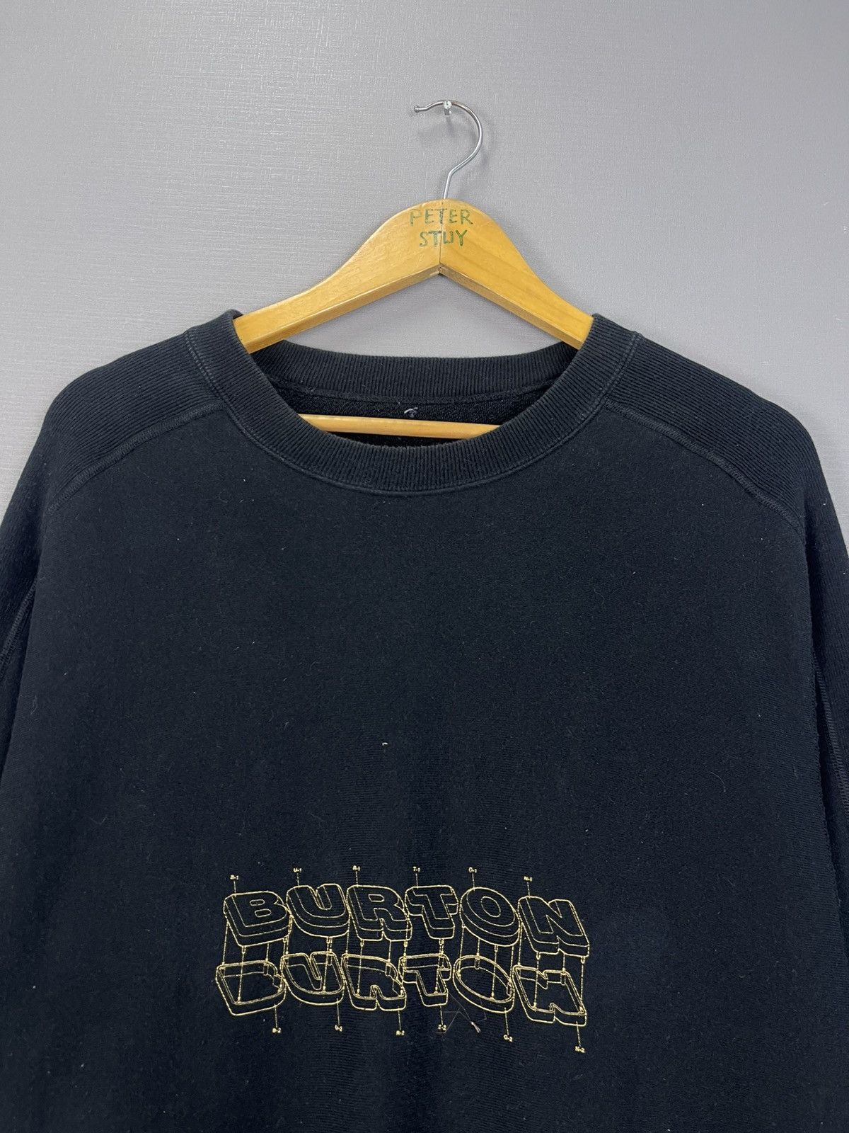 Burton × Vintage Burton Snowboard Logo Sweatshirt Size US L / EU 52-54 / 3 - 5 Thumbnail