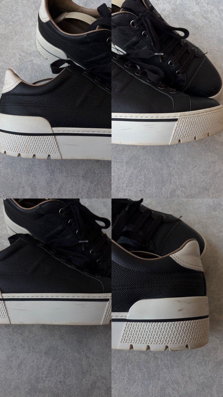 Hermes Hermes Voltage H Logo Calfskin Platform Leather Sneakers Size US 9 / IT 39 - 9 Thumbnail