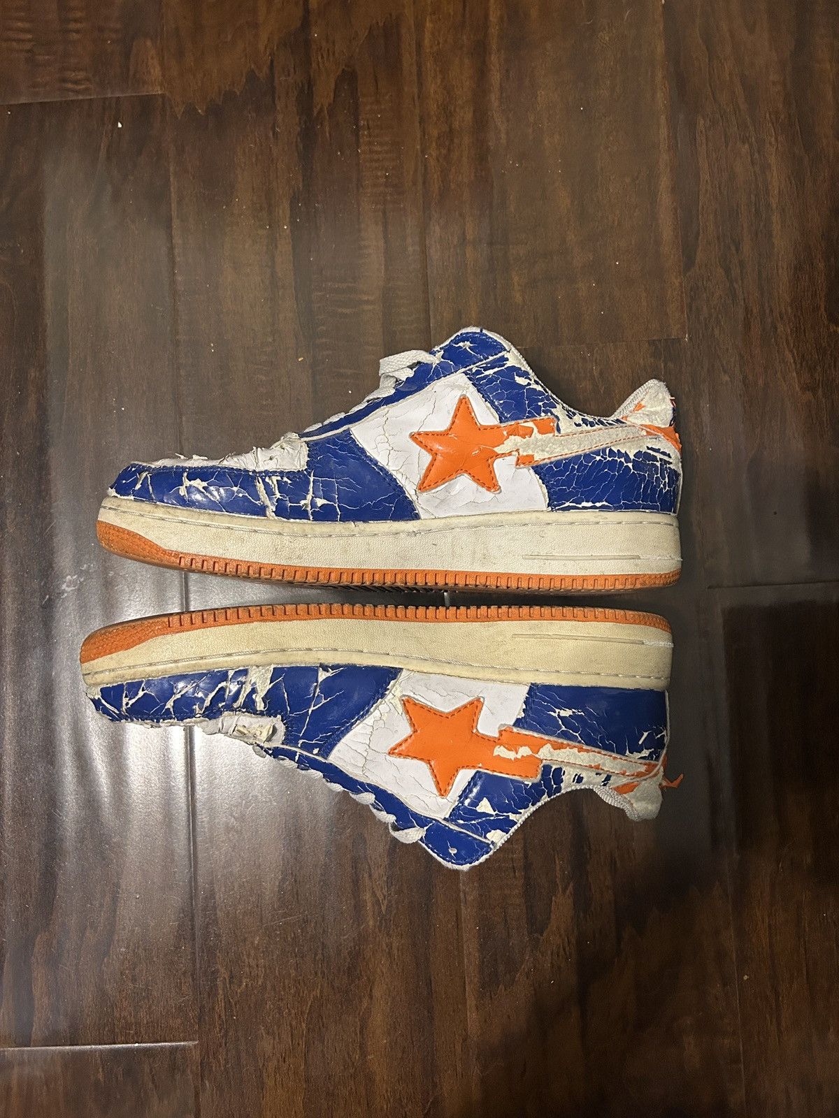 Bape ORANGE AND BLUE BEATER BAPES Size US 8.5 / EU 41-42 - 3 Thumbnail