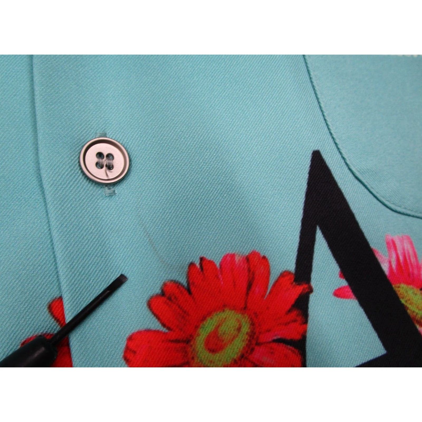 Vintage Almost Someday Shirt Mens 2XL XXL Blue Button Up AOP Bloom Butterfly Size US XXL / EU 58 / 5 - 6 Thumbnail