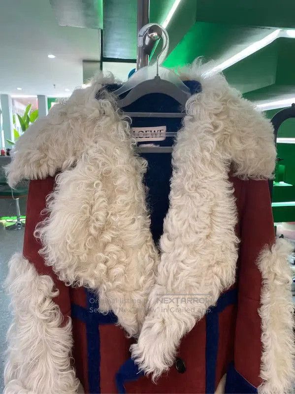 Loewe Loewe Color-Block Sheepskin Coat in XL Size . Size XL / US 12-14 / IT 48-50 - 3 Thumbnail