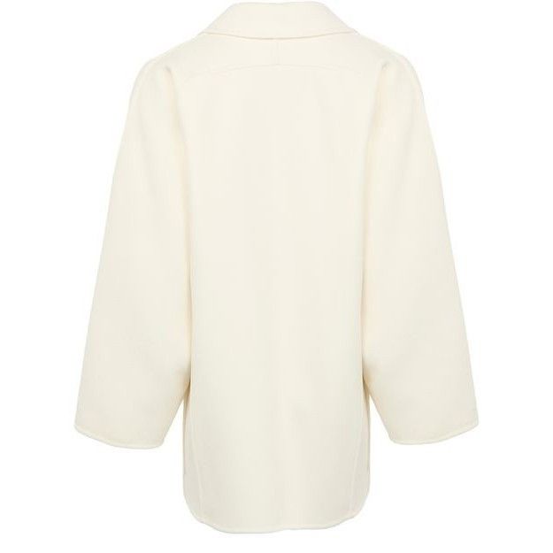 Max Mara MAX MARA Orma Short White Wool and Cashmere Coat New & Authe Size XS / US 0-2 / IT 36-38 - 2 Thumbnail