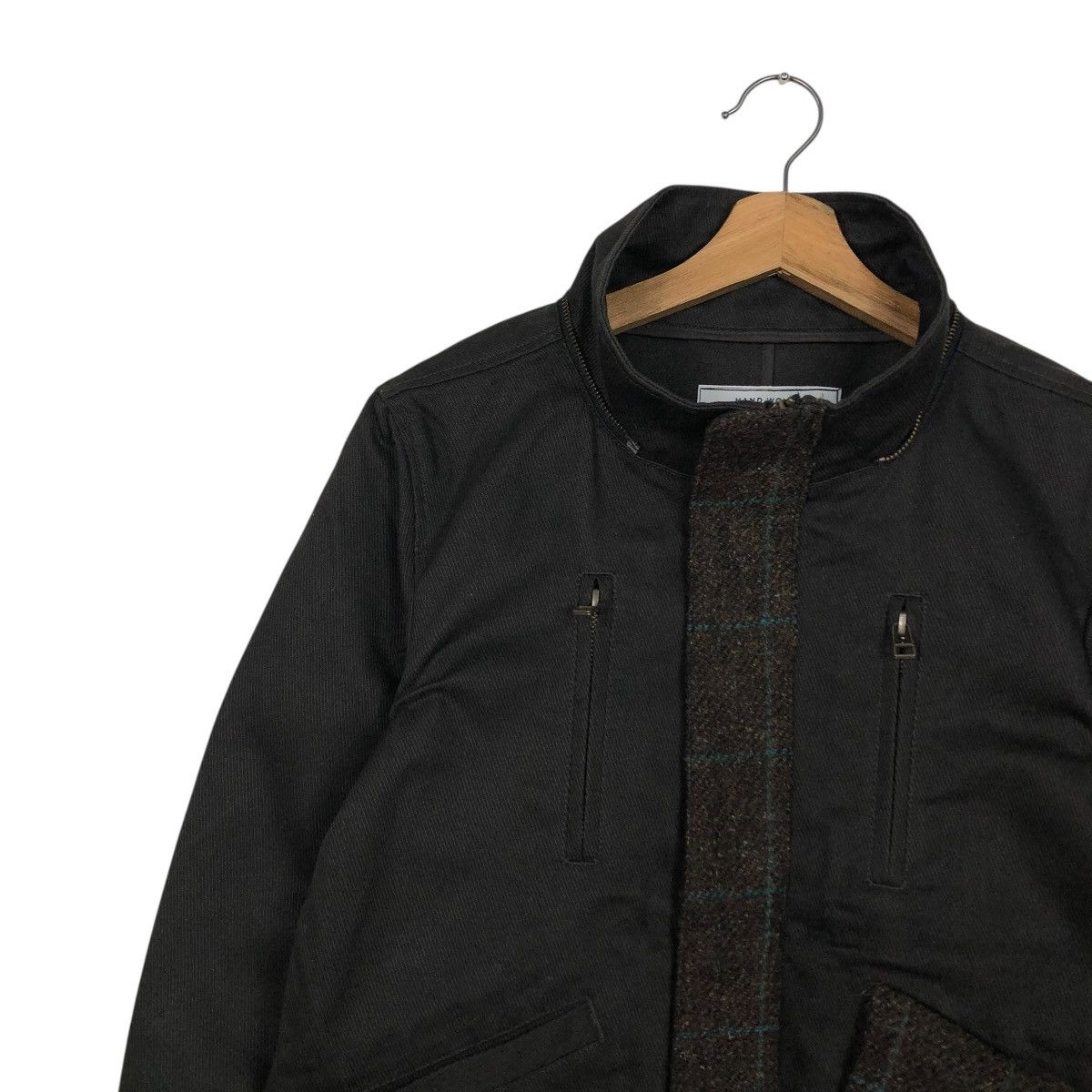 Harris Tweed 🔥VINTAGE WOOL BOMBER JACKET HARRIS TWEED HERRINGBONE Size US S / EU 44-46 / 1 - 9 Thumbnail