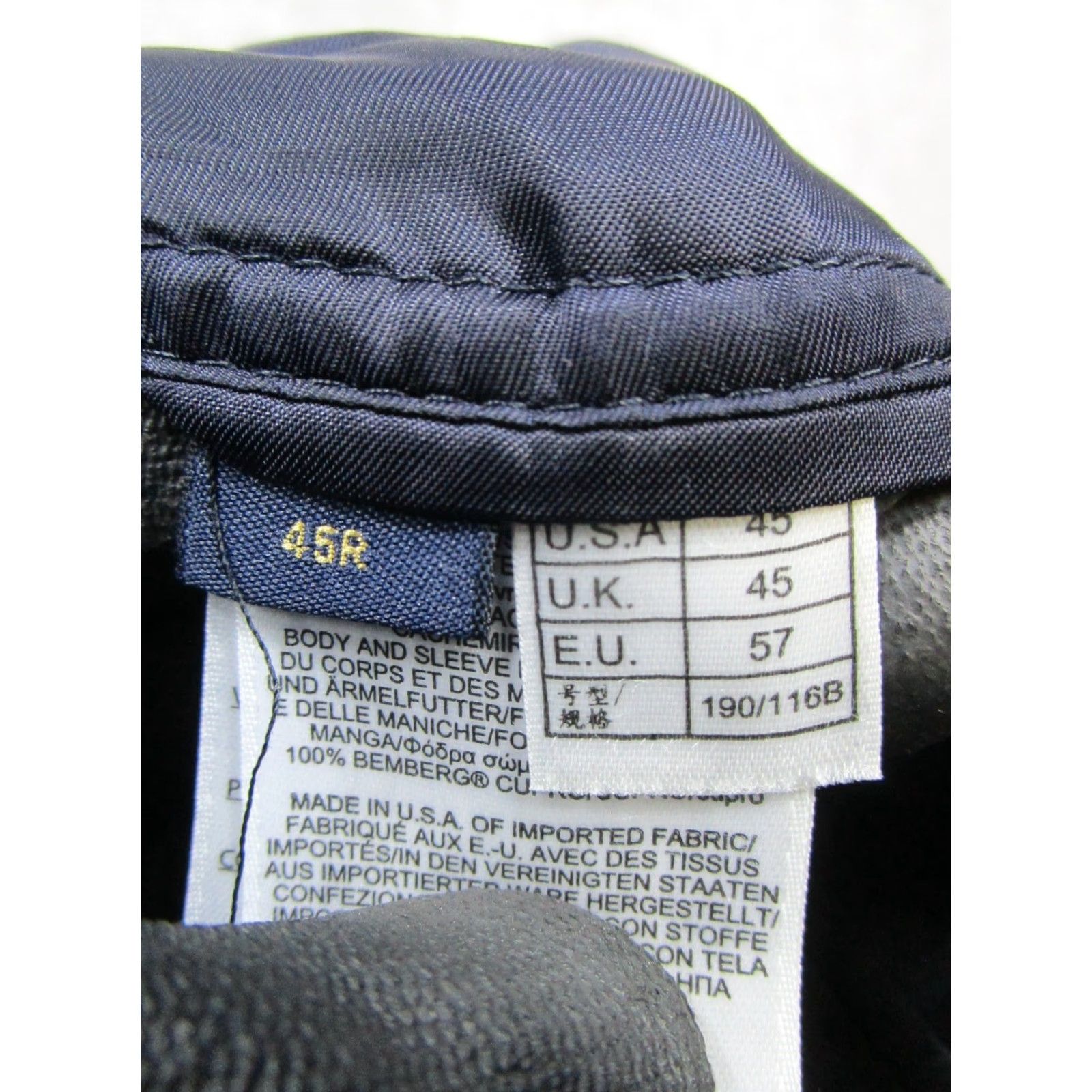 Brooks Brothers Brooks Brothers Blazer Mens 45 R Blue Loro Piana Cashmere Sports Coat Size 48R - 5 Thumbnail