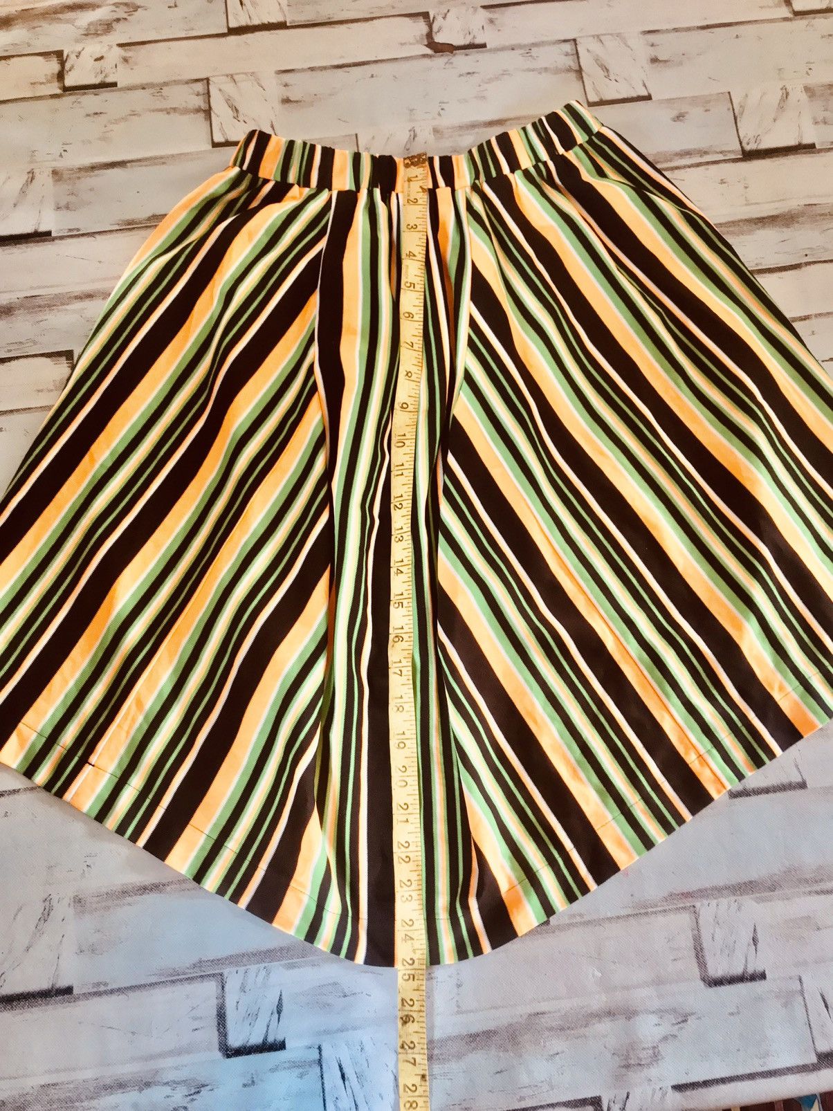 Comme des Garcons 🔥Vtg 80’s Comme des Garcons Stripes Asymmetrical Skirt Size S / US 4 / IT 40 - 9 Thumbnail