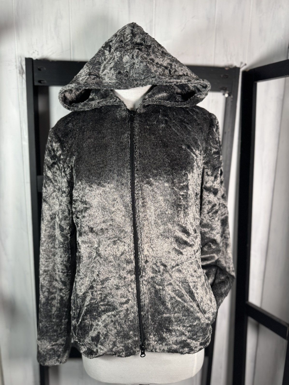 Oscar De La Renta Oscar De La Renta Thick SOFT Lined Gray Shimmer VELVET Size M / US 6-8 / IT 42-44 - 12 Thumbnail