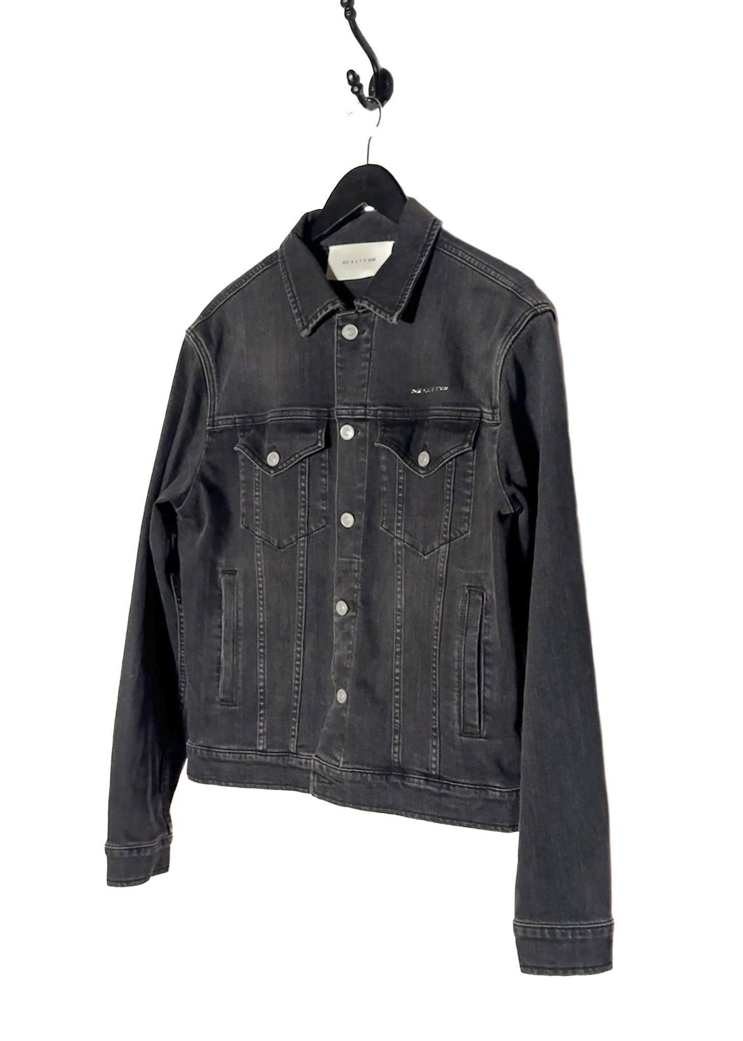 1017 ALYX 9SM 1017 ALYX 9SM Metal Logo Black Denim Jacket Size US L / EU 52-54 / 3 - 2 Thumbnail