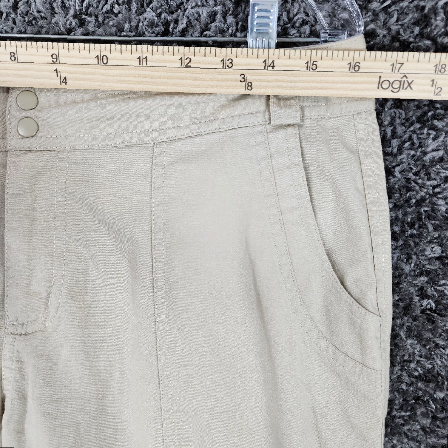 Nike Nike Women's Lightweight Cotton Capri Pants Size M Beige Activewear Size ONE SIZE - 4 Thumbnail