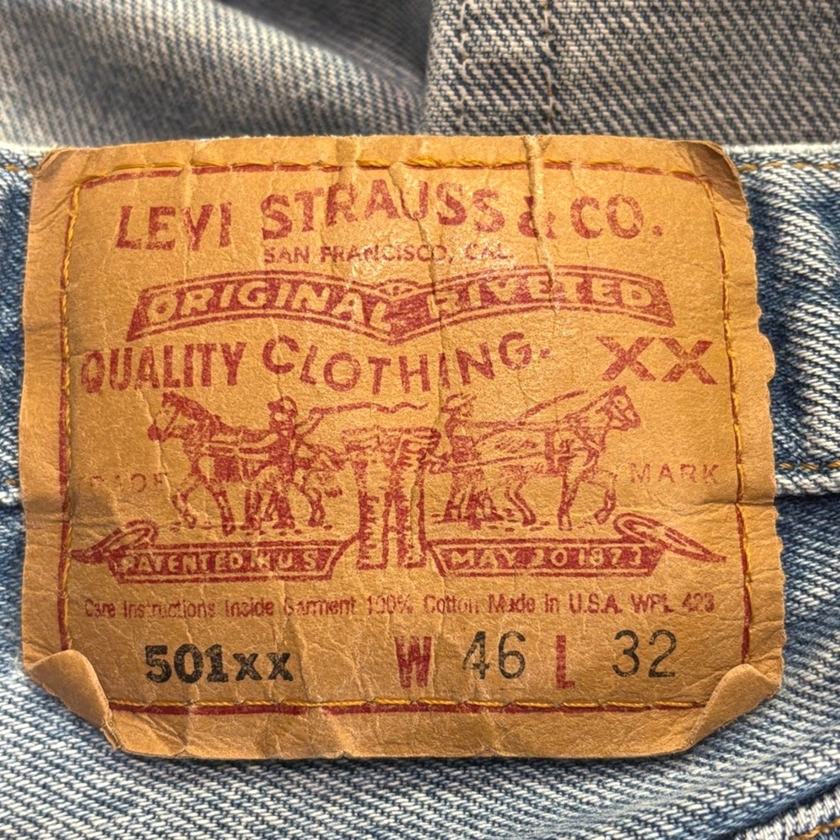Levi's VINTAGE Levi’s 501xx Shrink-to-Fit Jeans Shirt or Jeans? Size US 40 / EU 56 - 2 Thumbnail