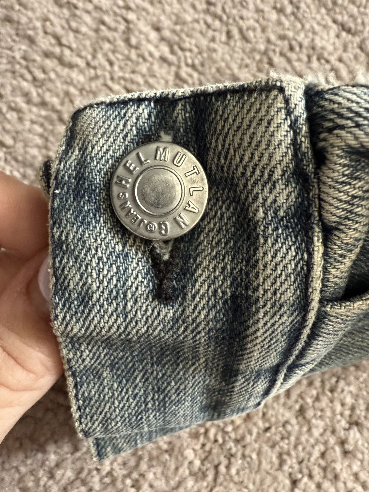 Helmut Lang Helmut Lang Archive 1998 Red Label Denim Jacket Italy Size S / US 4 / IT 40 - 10 Thumbnail