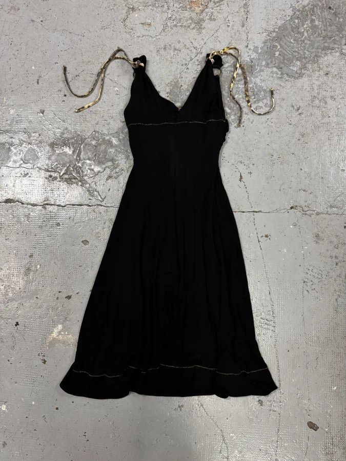 Just Cavalli 2000s Cavalli Sexy Long Black Dress Size S / US 4 / IT 40 - 4 Thumbnail