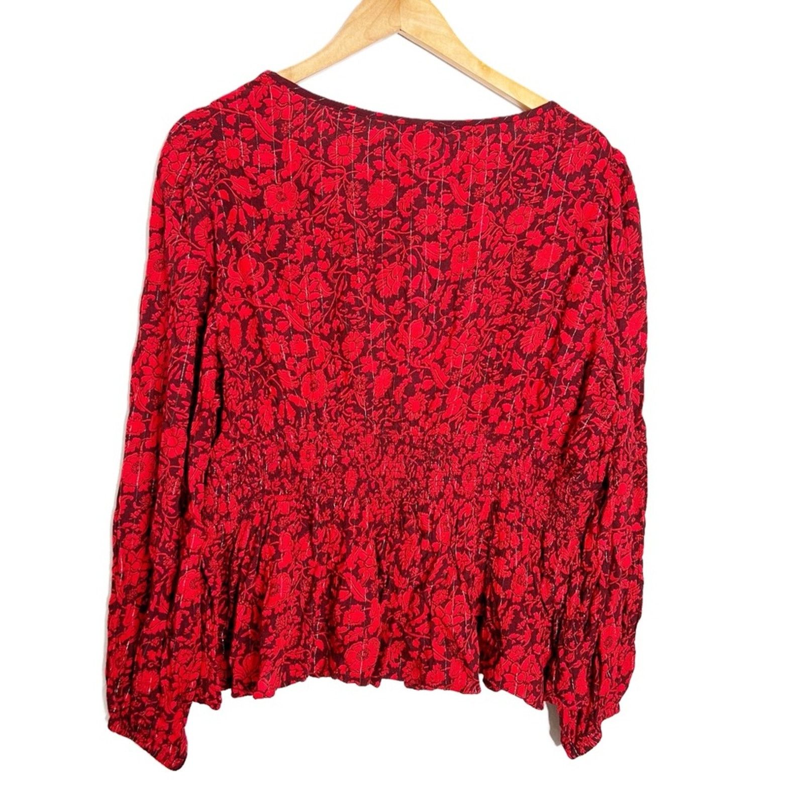 Target Basics New with Tag Knox Rose Women’s Floral Peplum Blouse Top Size XXL / US 16-18 / IT 52-54 - 12 Thumbnail