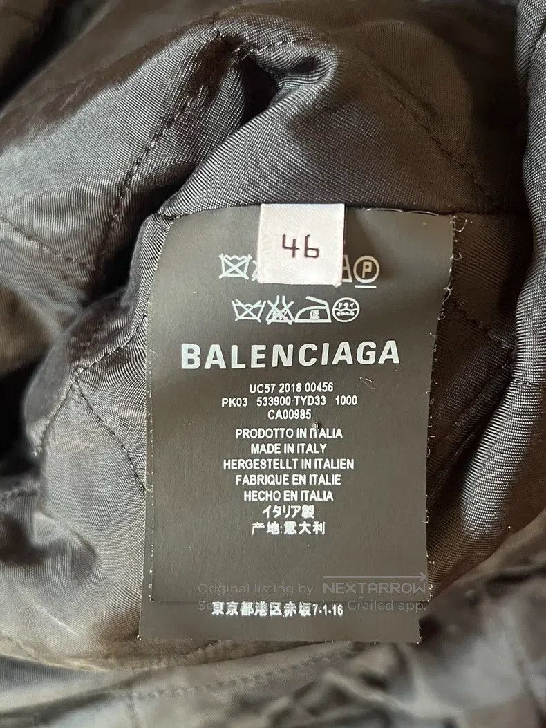 Balenciaga Balenciaga Black cotton padded coat Size US S / EU 44-46 / 1 - 8 Thumbnail