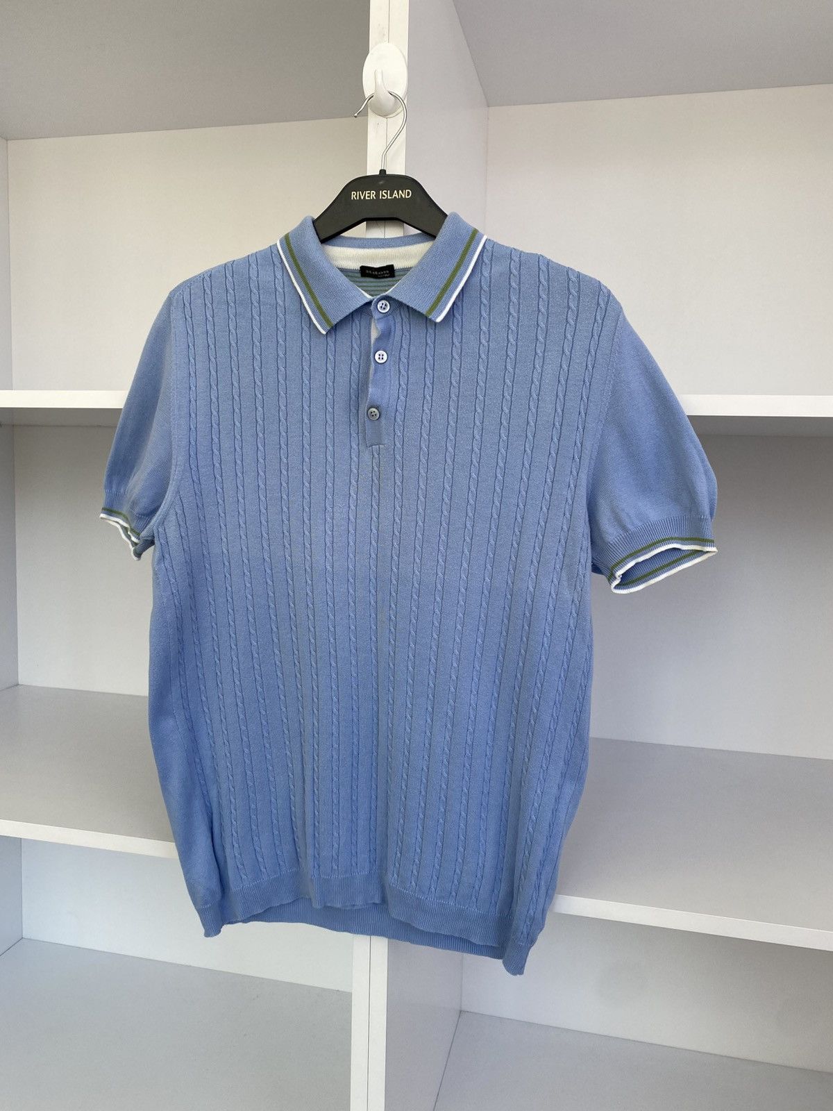 Kiton Vintage Kiton Rib Knit Polo T-Shirt Size US M / EU 48-50 / 2 - 3 Thumbnail