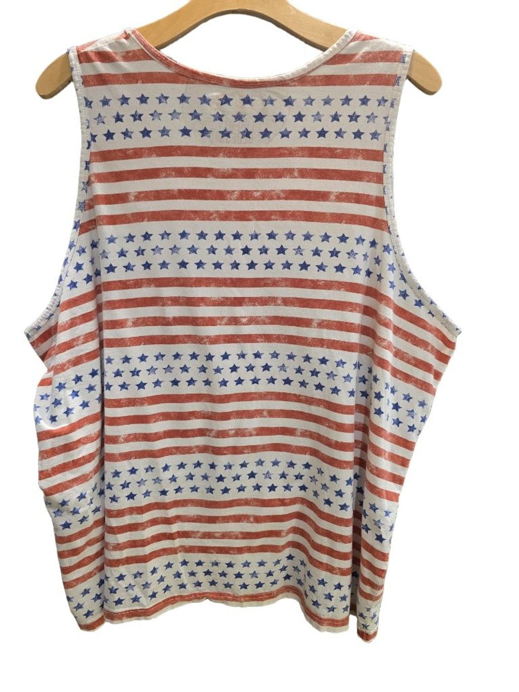 Other Women's Liberty Blues American Flag Tank Top 3X White Red Size 3XL / US 20-22 - 2 Thumbnail