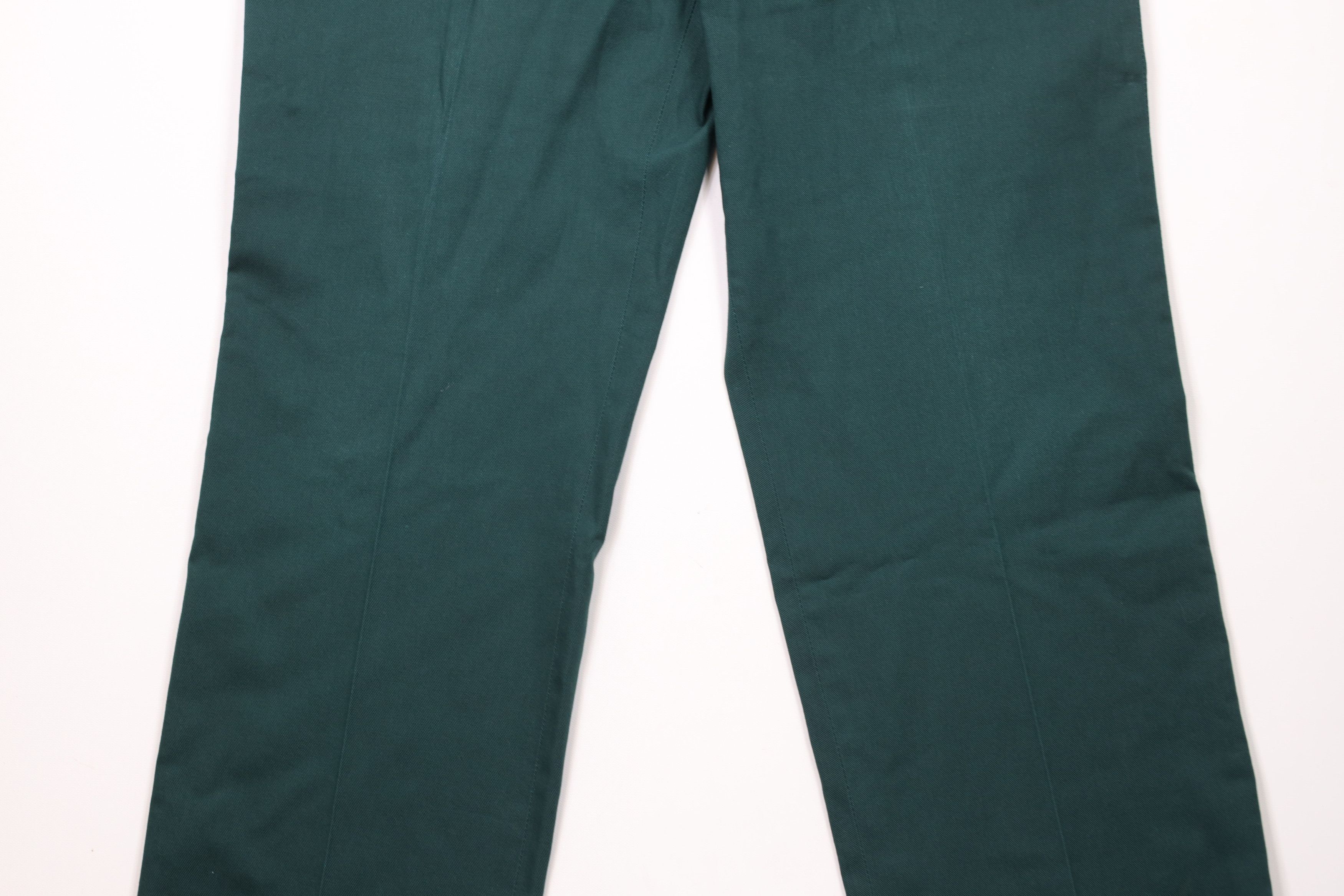 Vintage Vintage 90s Streetwear Knit Wide Leg Chino Pants Green USA Size US 36 / EU 52 - 3 Thumbnail