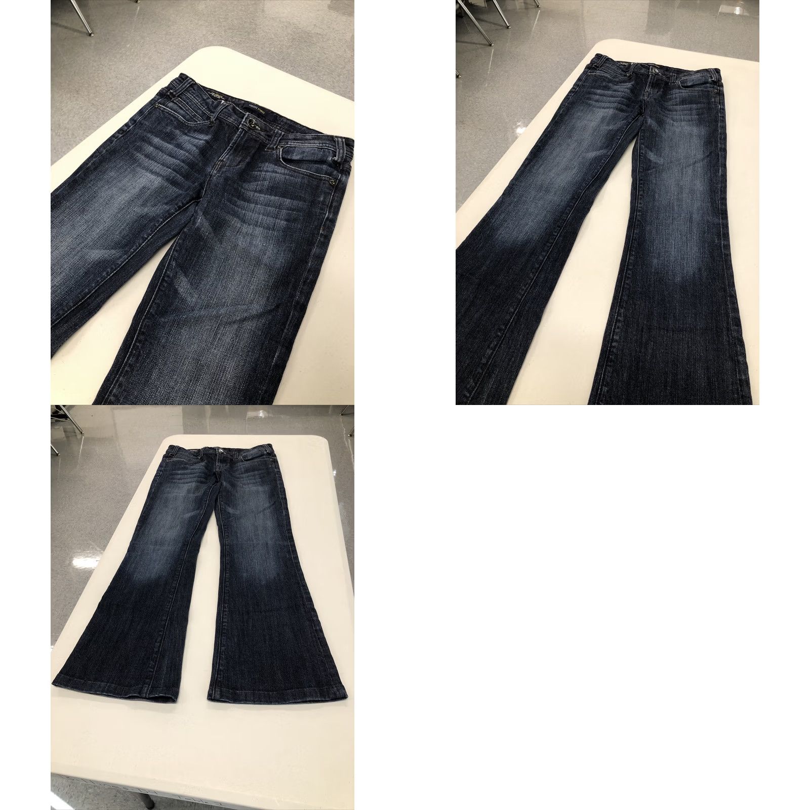Vintage VIGOSS Jeans Nolita ii Fit & Flare 30x29 Womens Cotton Dark Blue FlairLadies Size 29" - 8 Thumbnail
