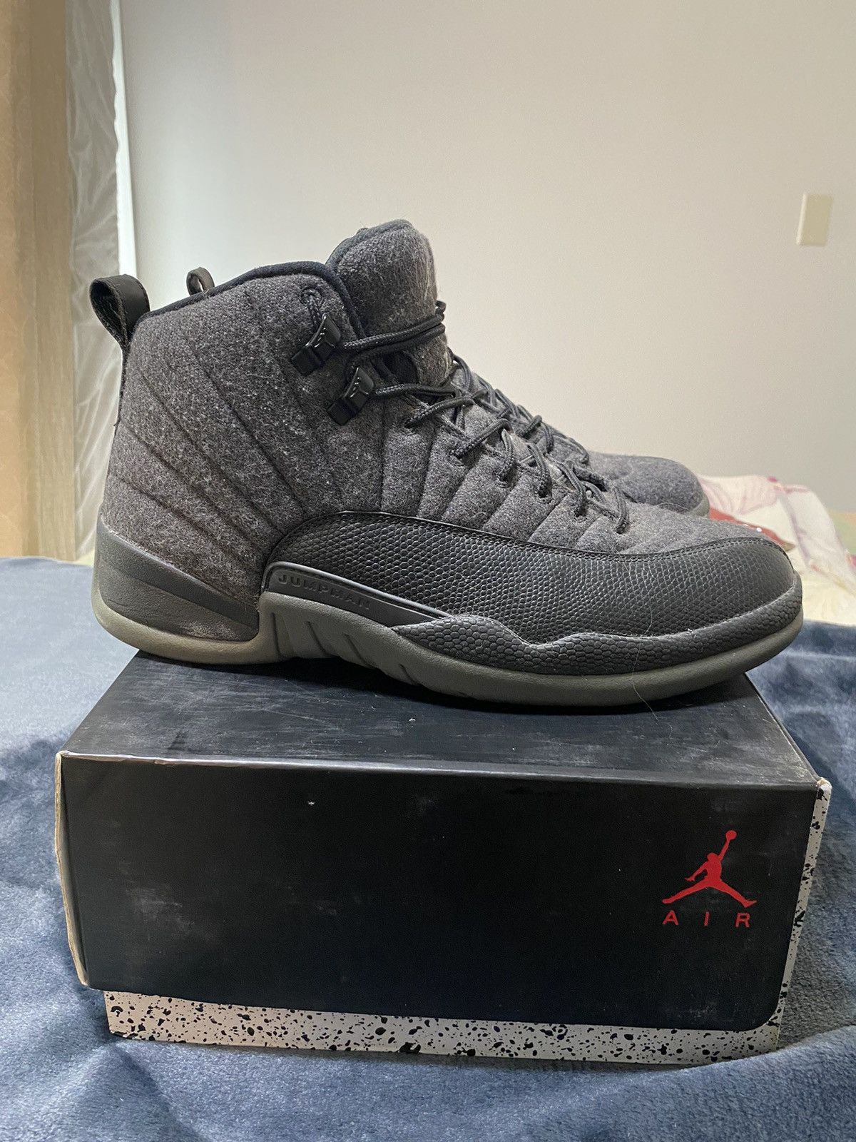 Jordan Brand × Vintage Air Jordan 12 Wool Size US 10 / EU 43 - 6 Thumbnail