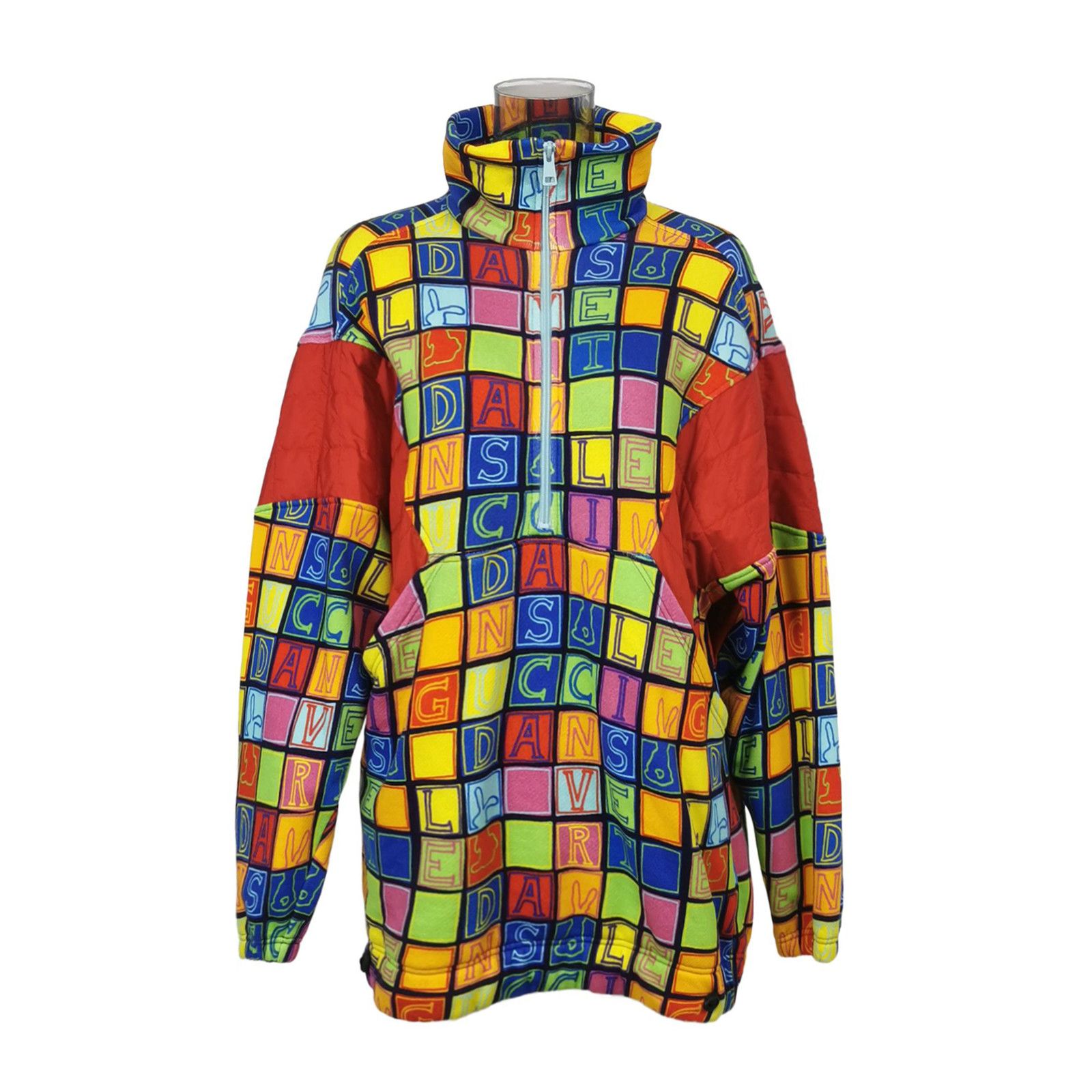 Gucci Gucci Alphabet Grid Quarter-Zip Sweatshirt Size S Size US S / EU 44-46 / 1 - 1 Thumbnail