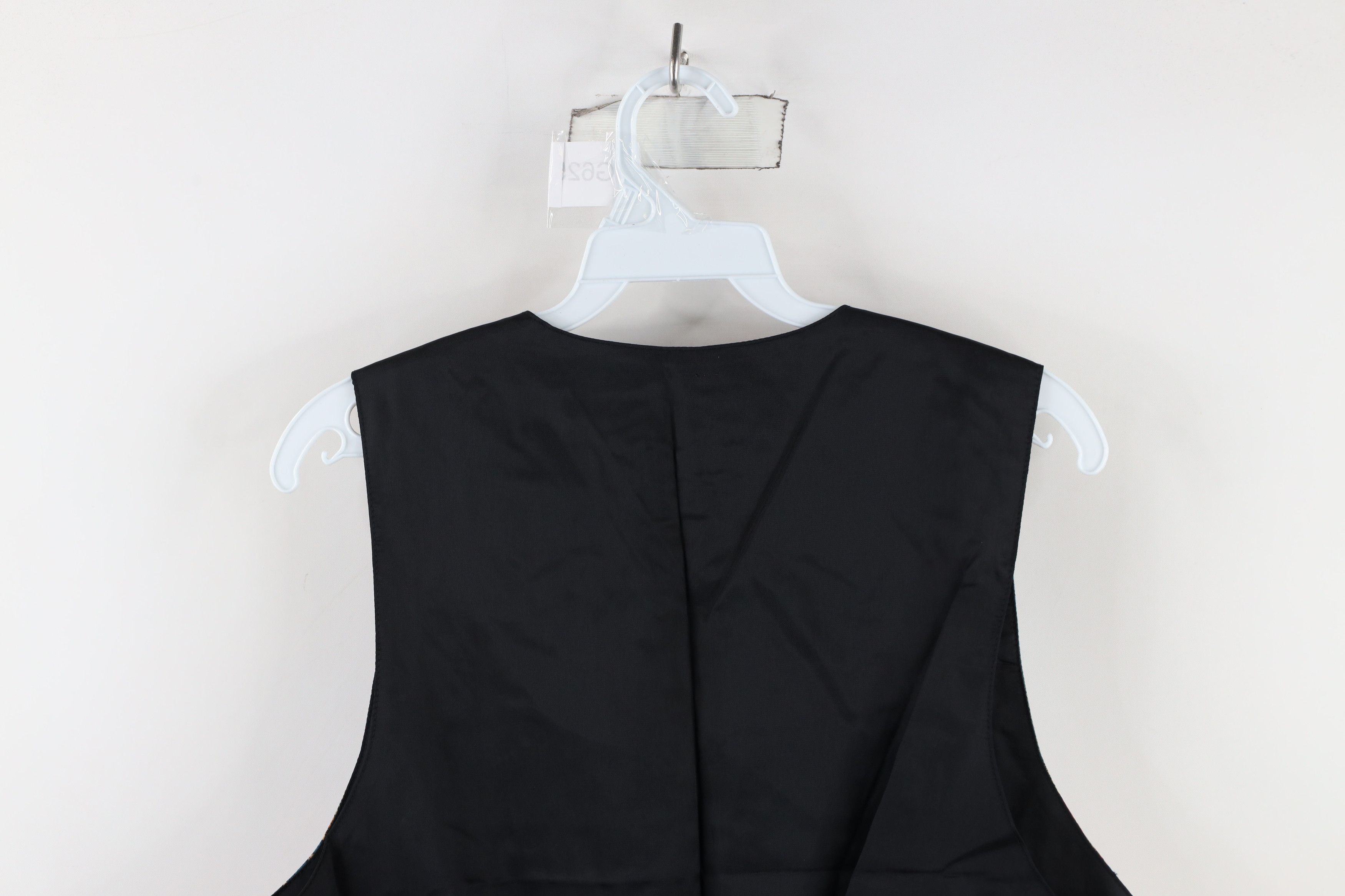 Vintage Vintage 90s Streetwear Geometric Silk Buckle Back Vest USA Size L / US 10 / IT 46 - 12 Thumbnail