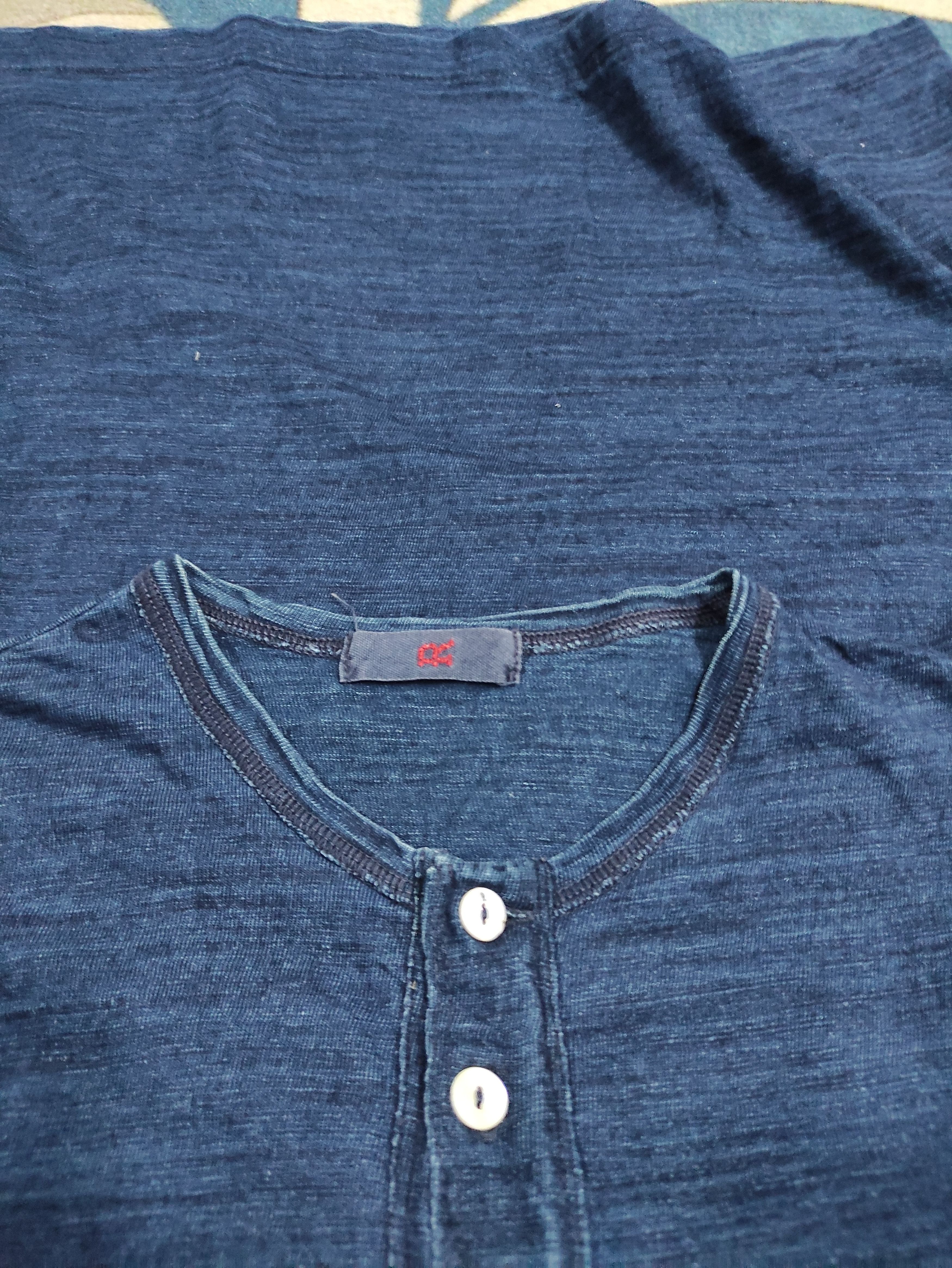45rpm 45rpm INDIGO BUTTON UP PLAIN MINIMALIST SHIRT Size US S / EU 44-46 / 1 - 6 Thumbnail