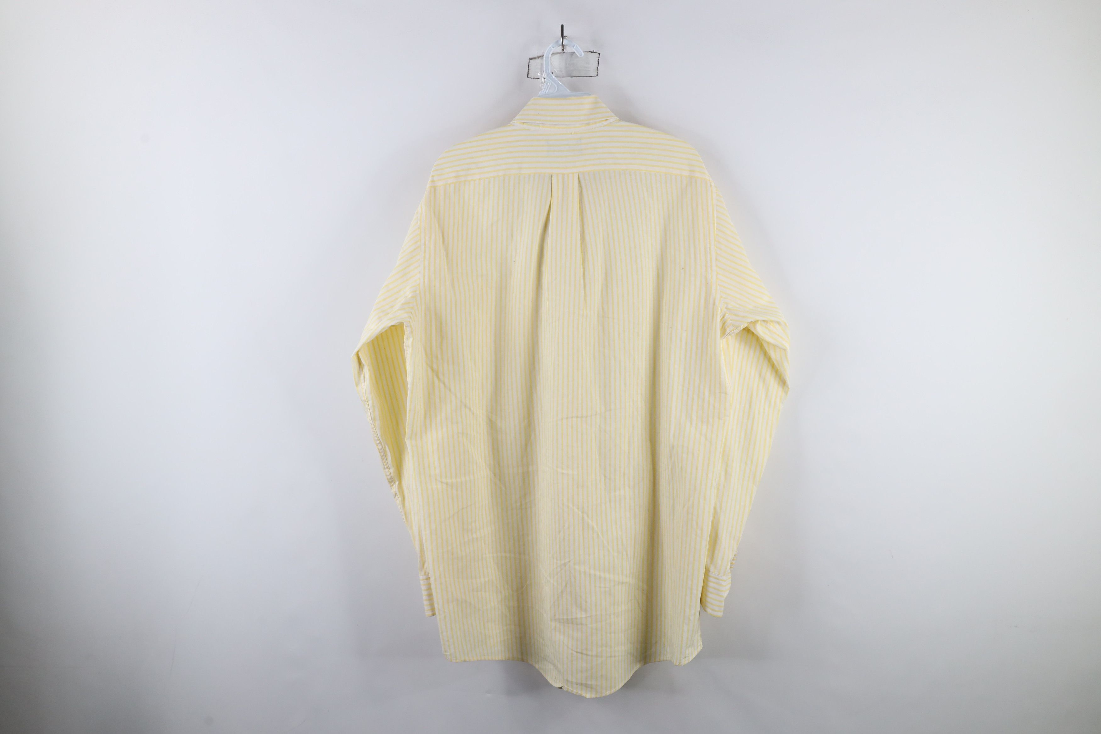 Lands' End × Vintage Vintage 90s Lands End Collared Button Down Shirt Yellow Size US M / EU 48-50 / 2 - 14 Thumbnail