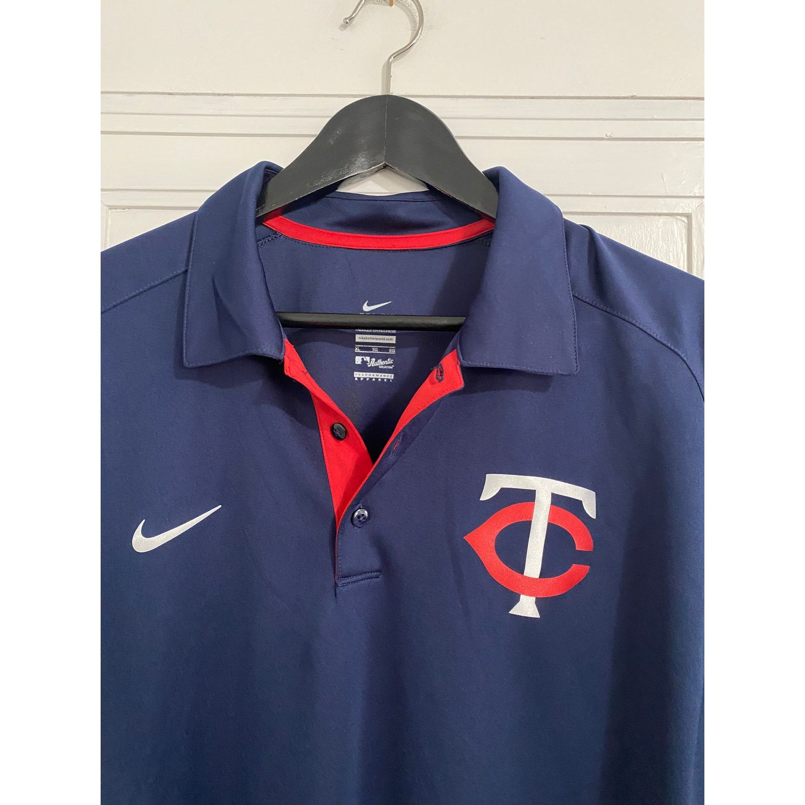 Nike Minnesota Twins Nike Dri-Fit Polo Shirt Men's Size XL Size US XL / EU 56 / 4 - 2 Thumbnail