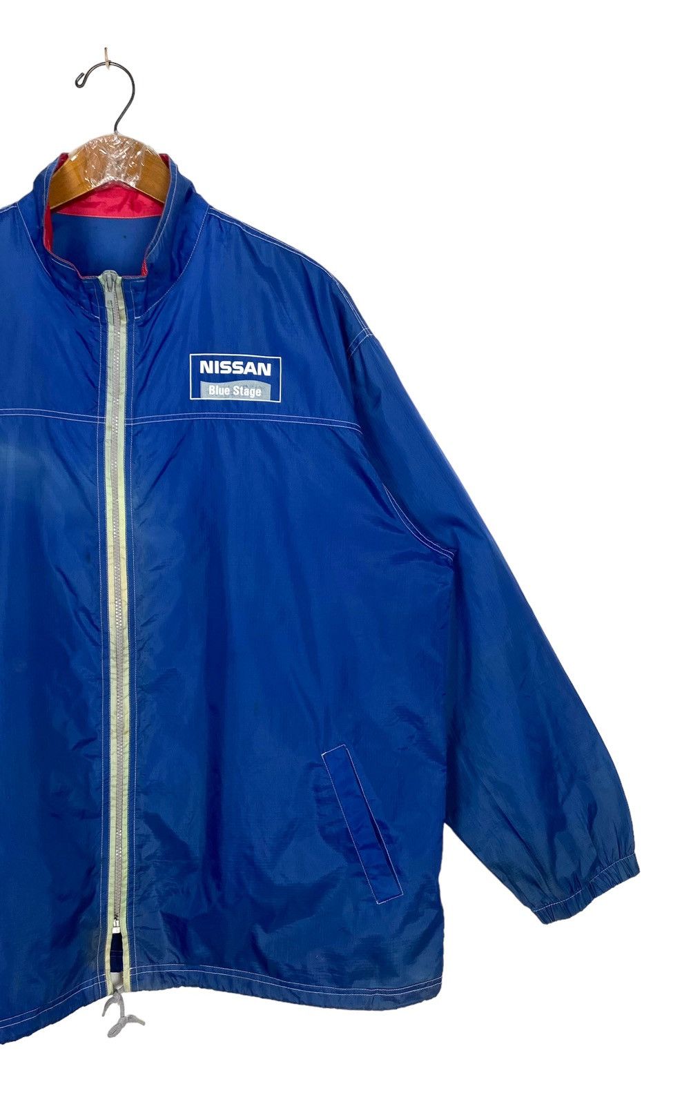 Japanese Brand Rare‼️ Vintage Sunfaded Nissan Blue Stage Zipper Jacket Size US L / EU 52-54 / 3 - 2 Thumbnail