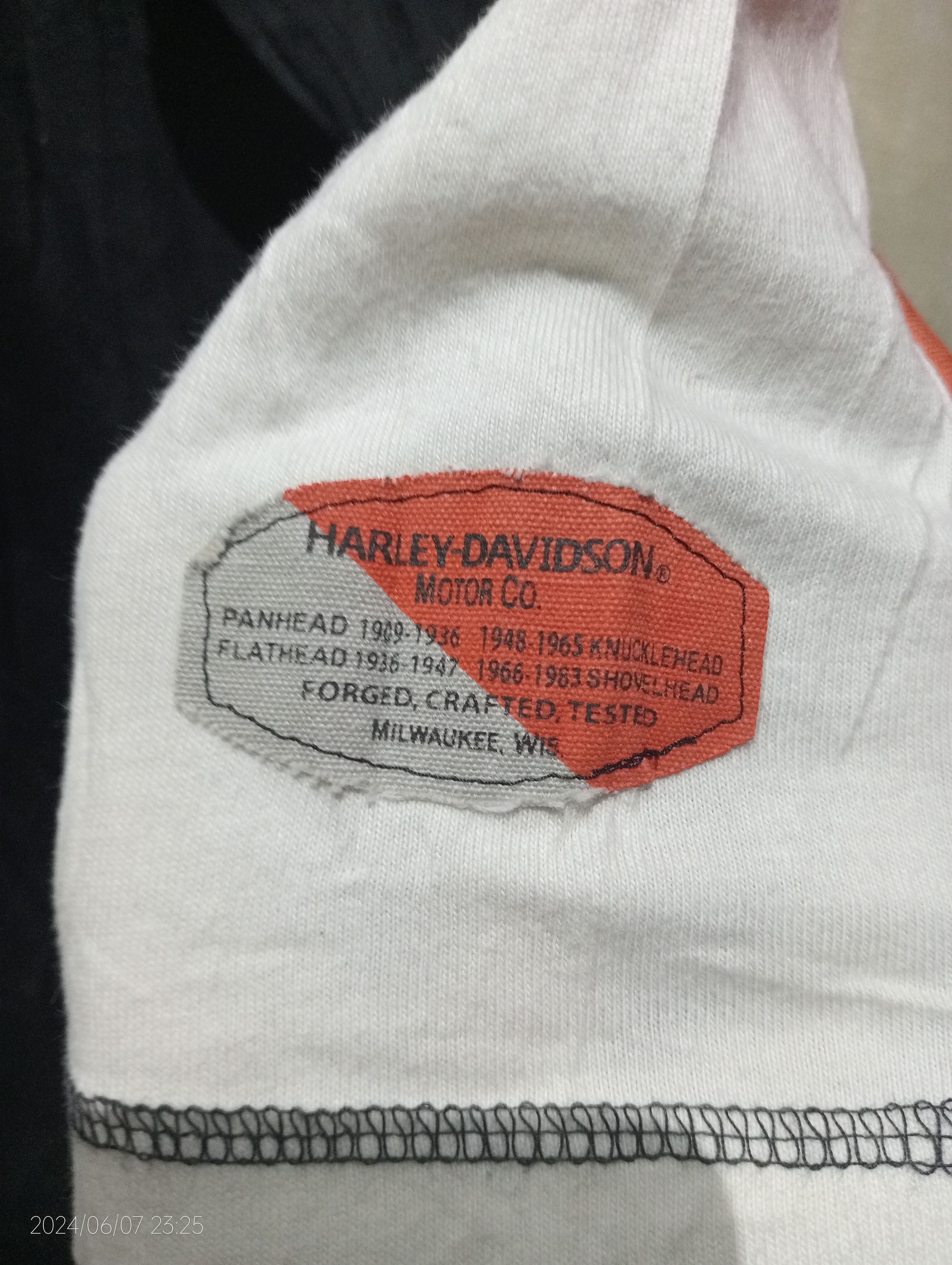 Harley Davidson Harley Davidson Milwaukee Wisconsin 3Q Sleeve Tshirt Size US S / EU 44-46 / 1 - 2 Thumbnail