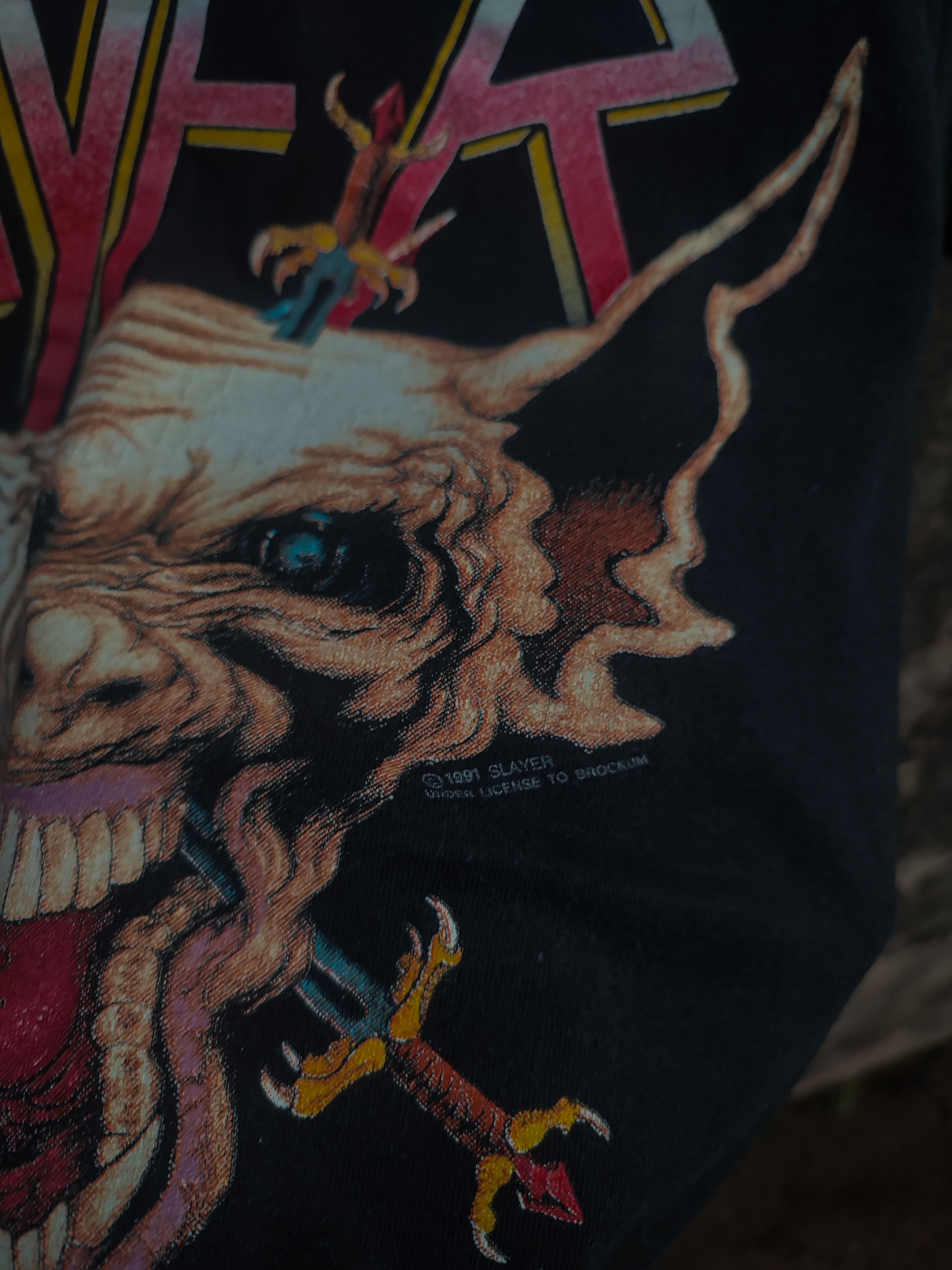 Brockum × Slayer × Vintage Slayer - Clash Of The Titans Tour 1991 Size US L / EU 52-54 / 3 - 3 Thumbnail