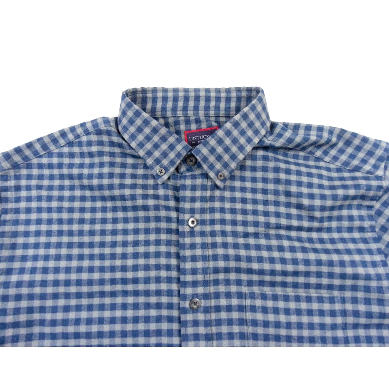 UNTUCKit UNTUCKit Shirt Men’s Bergstorm Long Sleeve Button Down Plaid Blue 2020s Preppy M Adult Medium Blue Men’s Size US M / EU 48-50 / 2 - 2 Thumbnail
