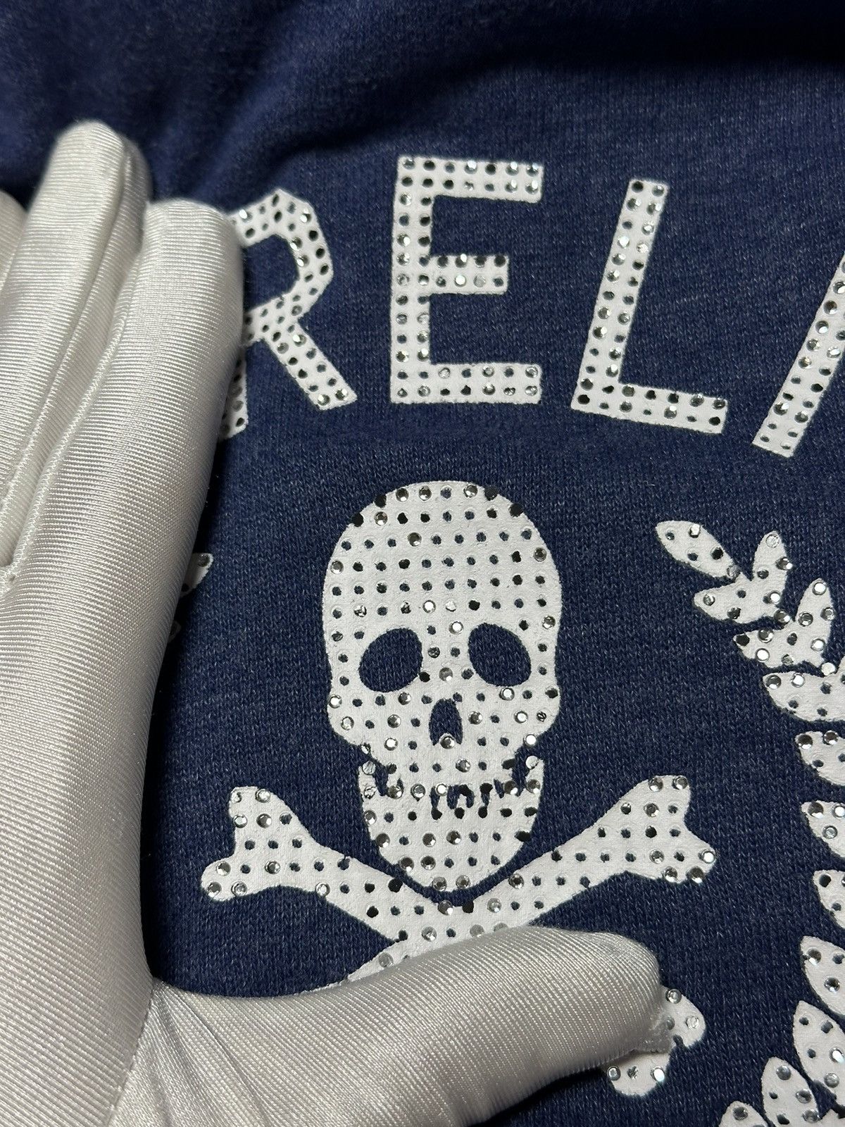 True Religion True Religion Big Logo Rhinestones Zip Hoodie Size L / US 10 / IT 46 - 13 Thumbnail