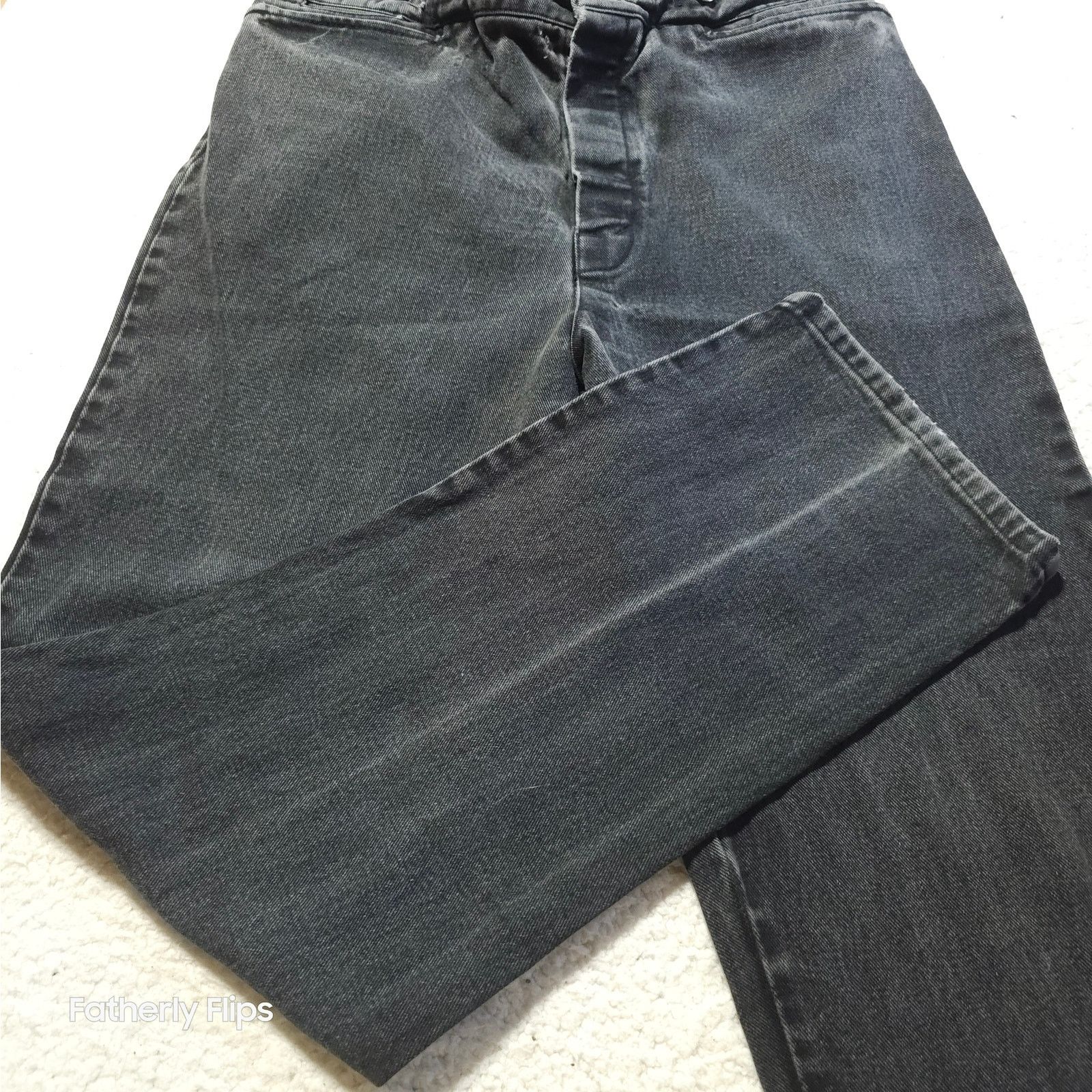 Other WAH Makers Black Cinch Back Jeans Size 36 Button Fly Denim Size US 36 / EU 52 - 5 Thumbnail