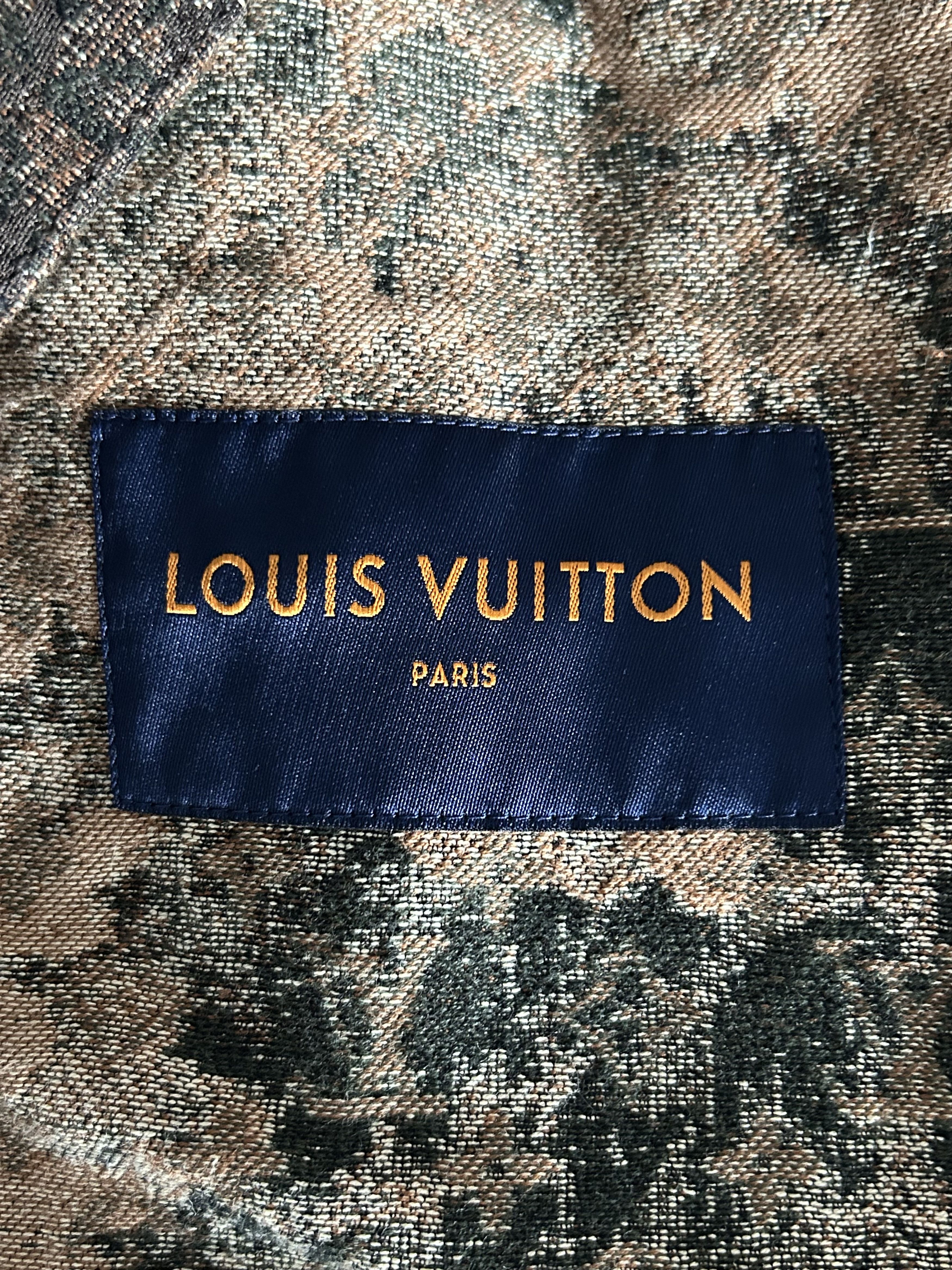 Louis Vuitton Louis Vuitton Brown Tapestry Monogram Shearling Jacket Size US M / EU 48-50 / 2 - 3 Thumbnail