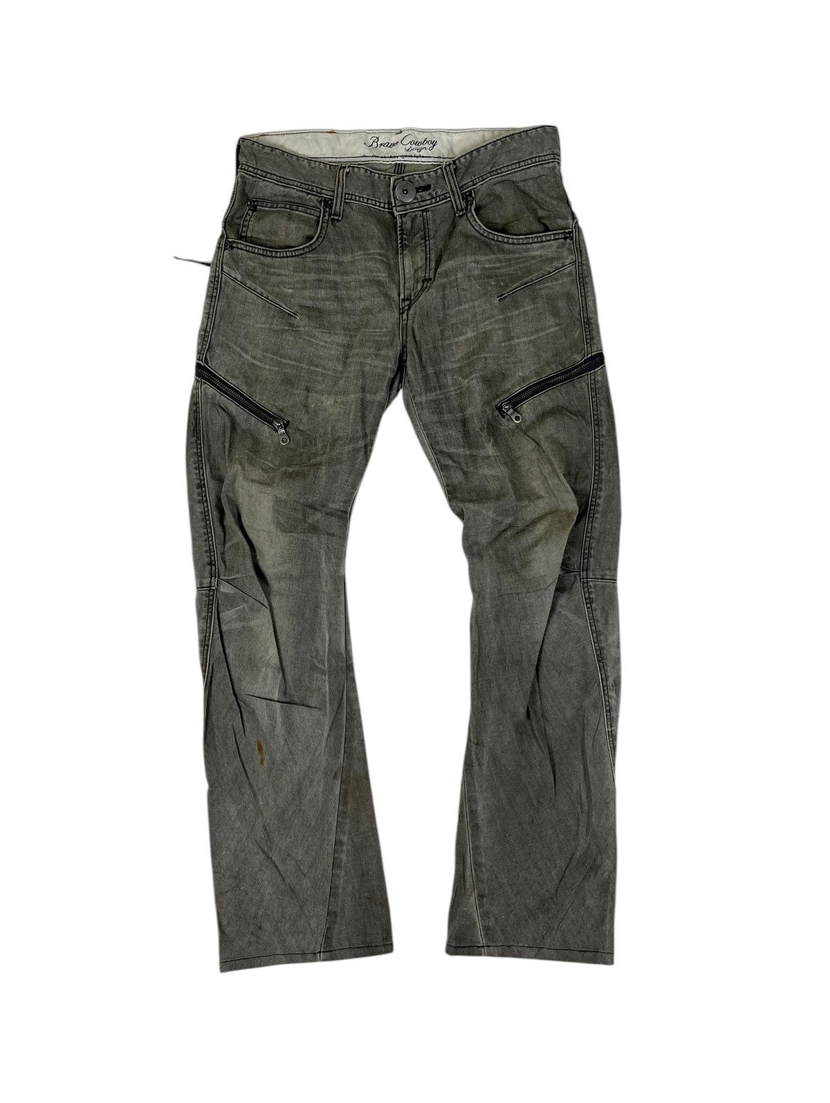 Japanese Brand × Lee Lee Distressed Denim Dirty Jeans Size US 31 - 1 Thumbnail