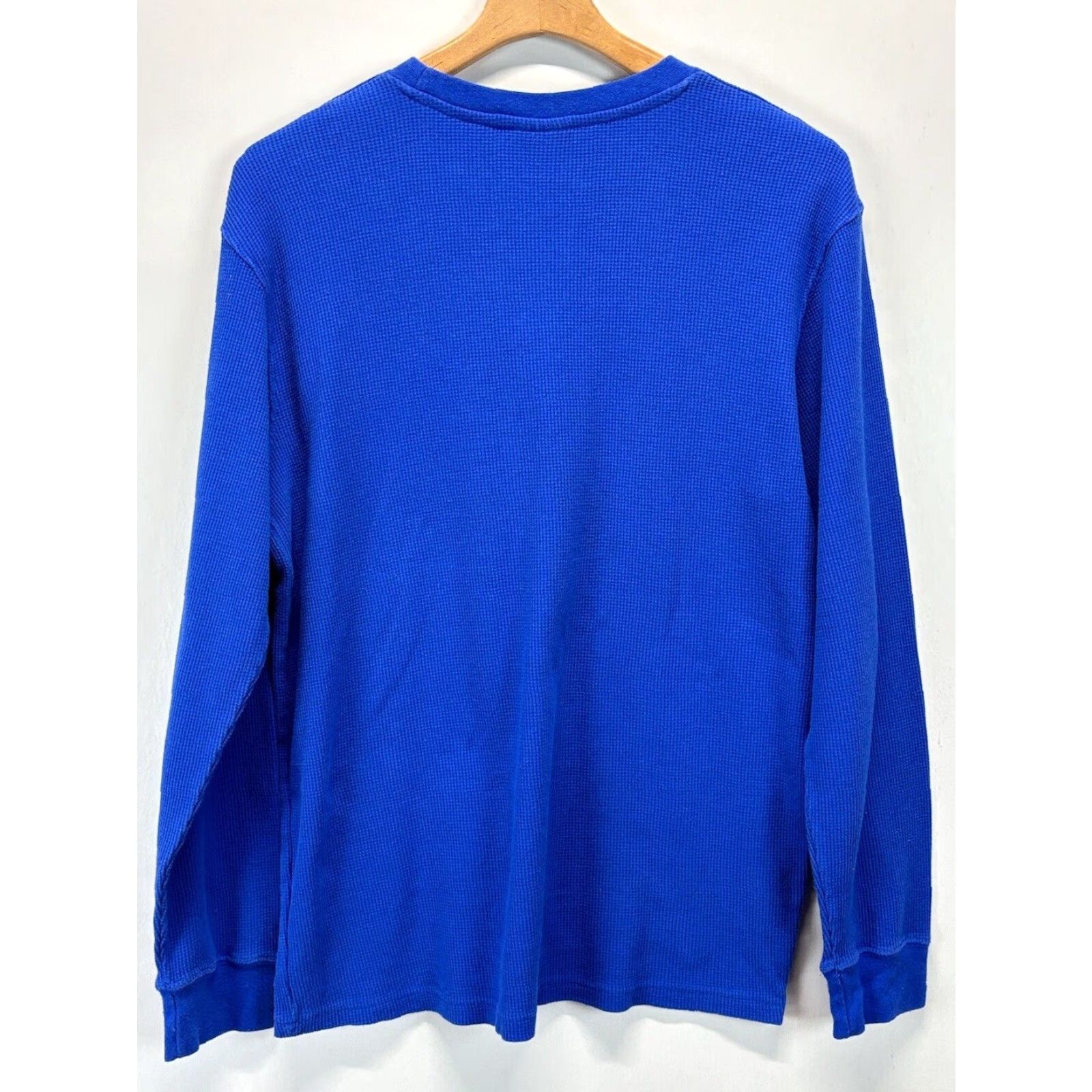 Southpole Southpole Blue Long Sleeve Thermal Waffle Knit Shirt Mens Medium Size US M / EU 48-50 / 2 - 3 Thumbnail