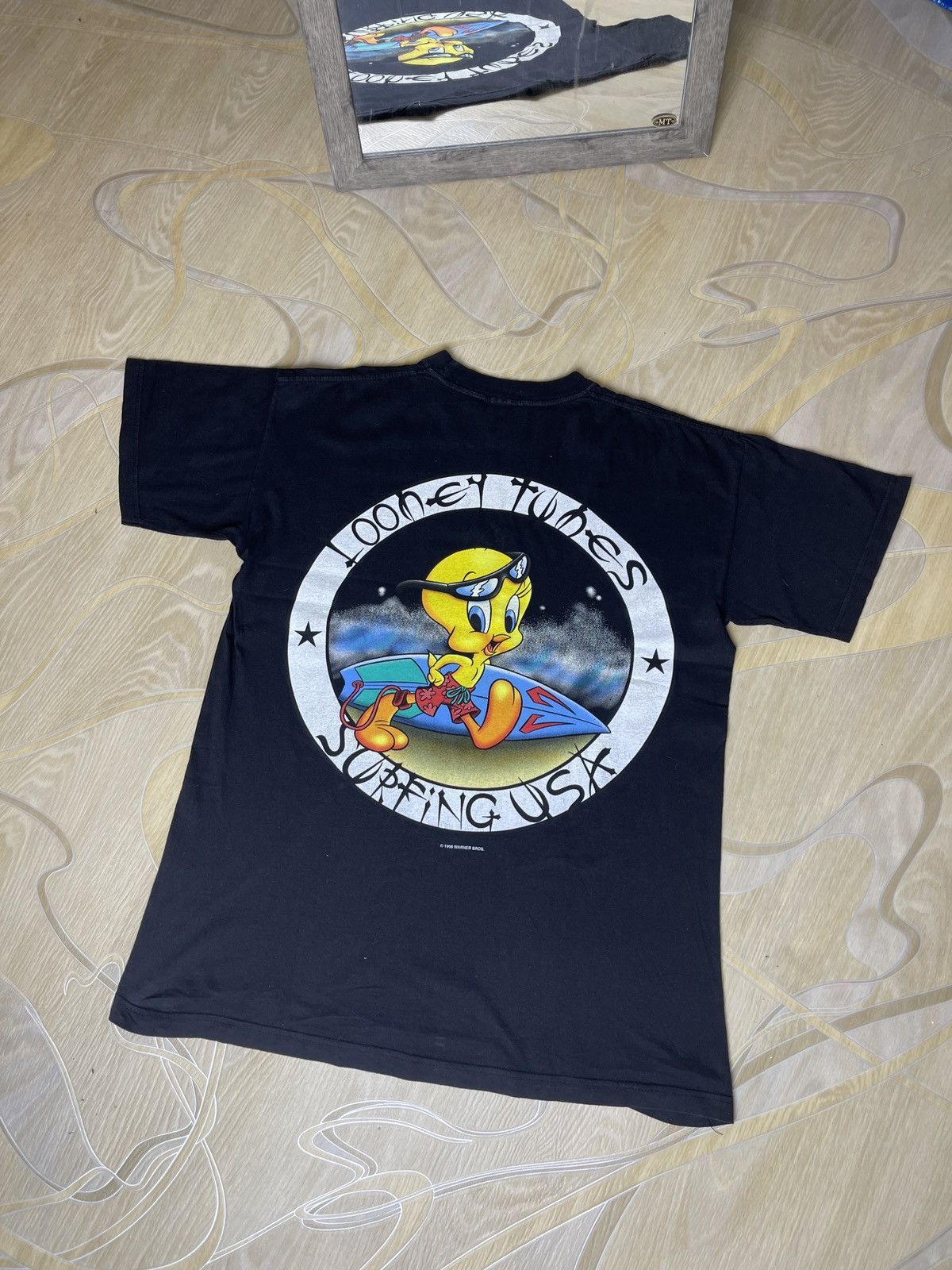 Cartoon Network Looney Tunes Surfing USA vintage 1998 big logo tee shirt Size US L / EU 52-54 / 3 - 2 Thumbnail