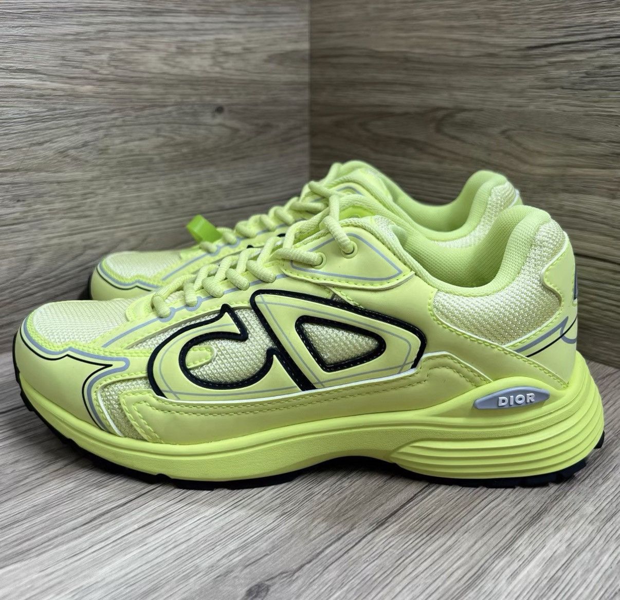 Dior Dior B30 Grey & Green CD Sneakers J41 Size US 7 / EU 40 - 1 Thumbnail