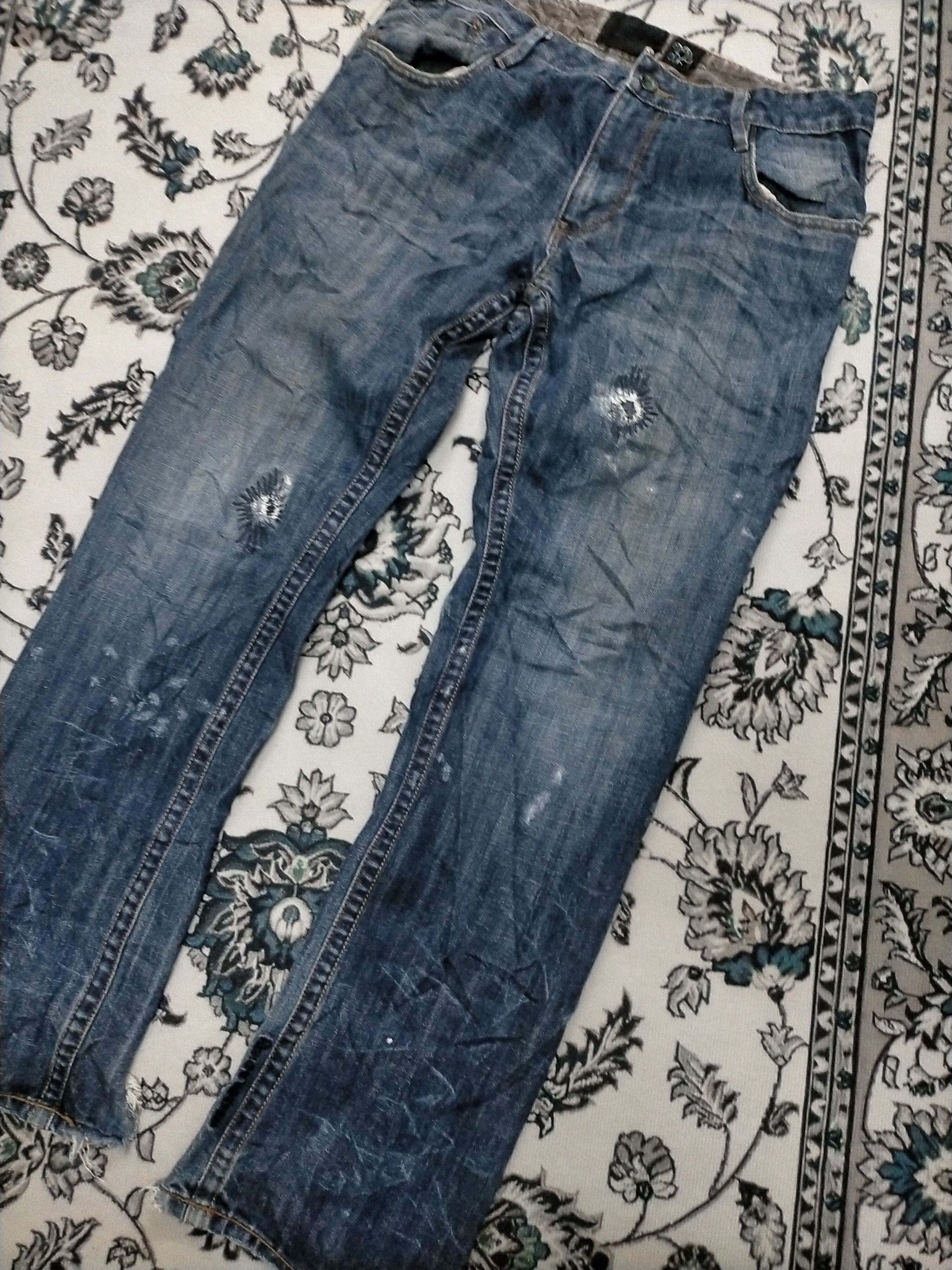Quiksilver 🔥Limited Edition🔥 Vintage Quicksilver Distressed Rare Jean Size US 32 / EU 48 - 5 Thumbnail