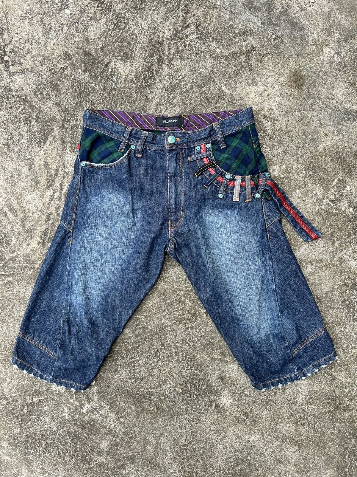 If Six Was Nine × Japanese Brand × Le Grande Bleu (L.G.B.) Double waish denim short pants Ifsixwasnine lgb style Size US 26 / EU 42 - 1 Thumbnail