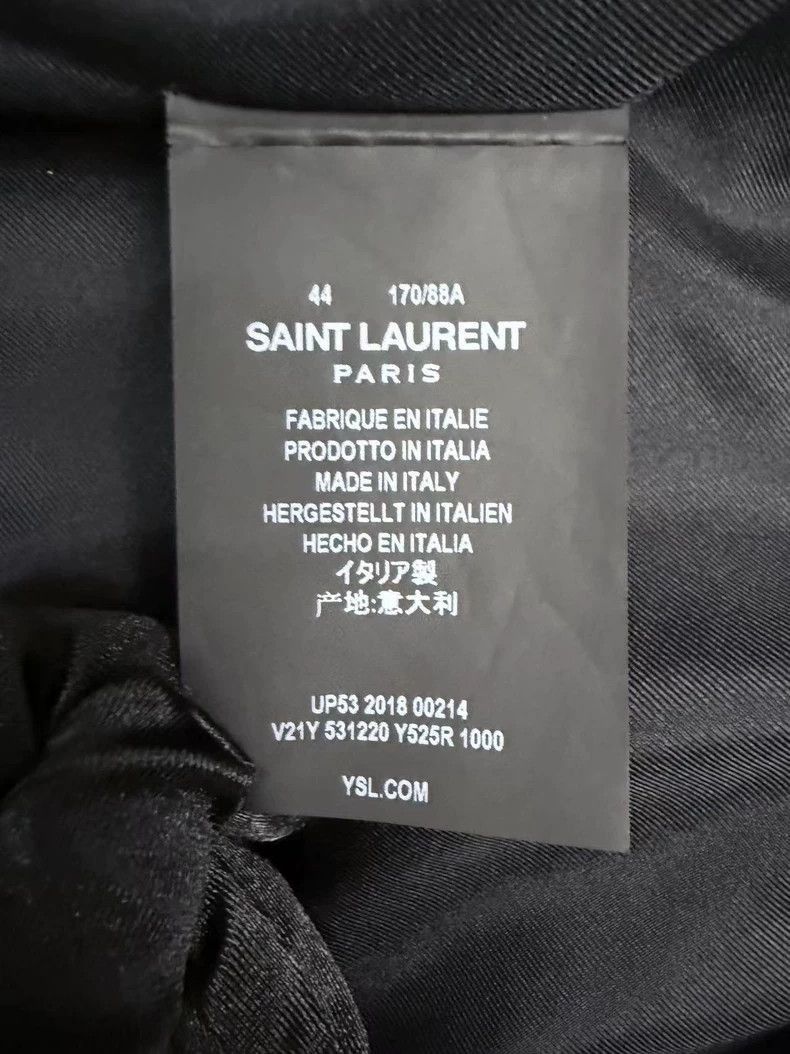 Saint Laurent Paris Saint Laurent Paris Saint Laurent Velvet Embroidered Teddy Size US L / EU 52-54 / 3 - 4 Thumbnail