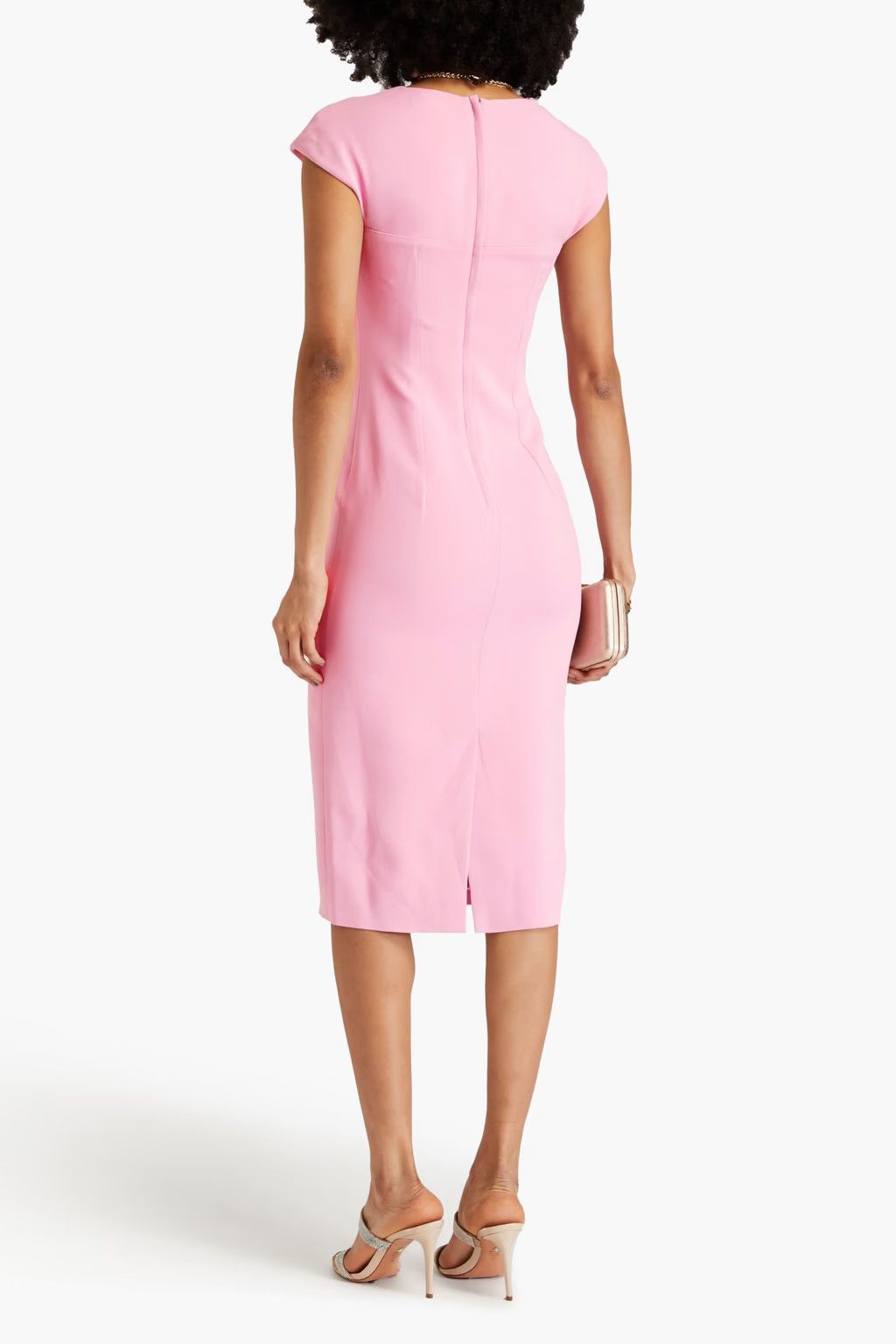 Dolce & Gabbana o1y0825 Midi Dress in Light Pink Size XS / US 0-2 / IT 36-38 - 3 Thumbnail